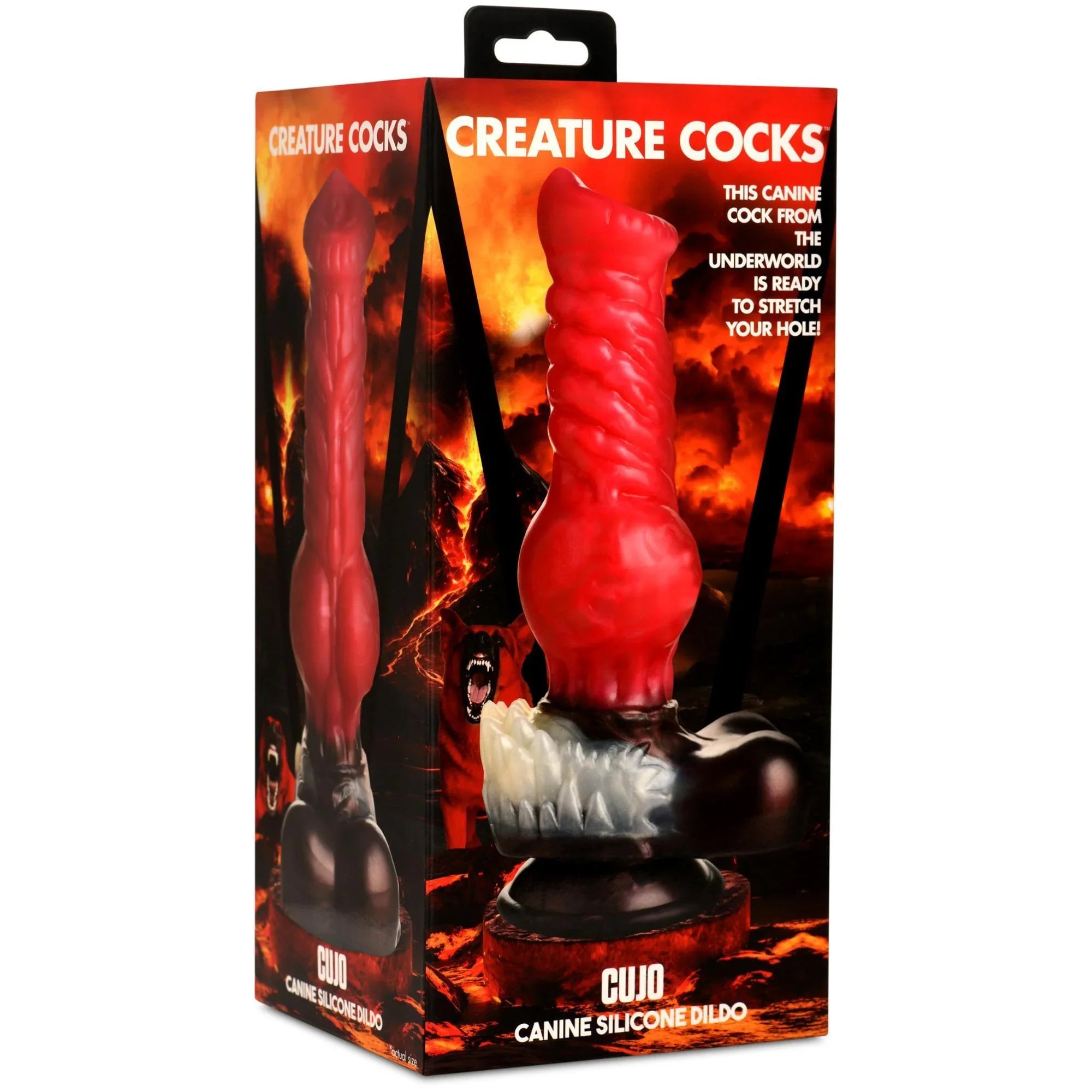 Creature Cocks Cujo Canine Silicone Dildo - Large - Buy At Luxury Toy X - Free 3-Day Shipping