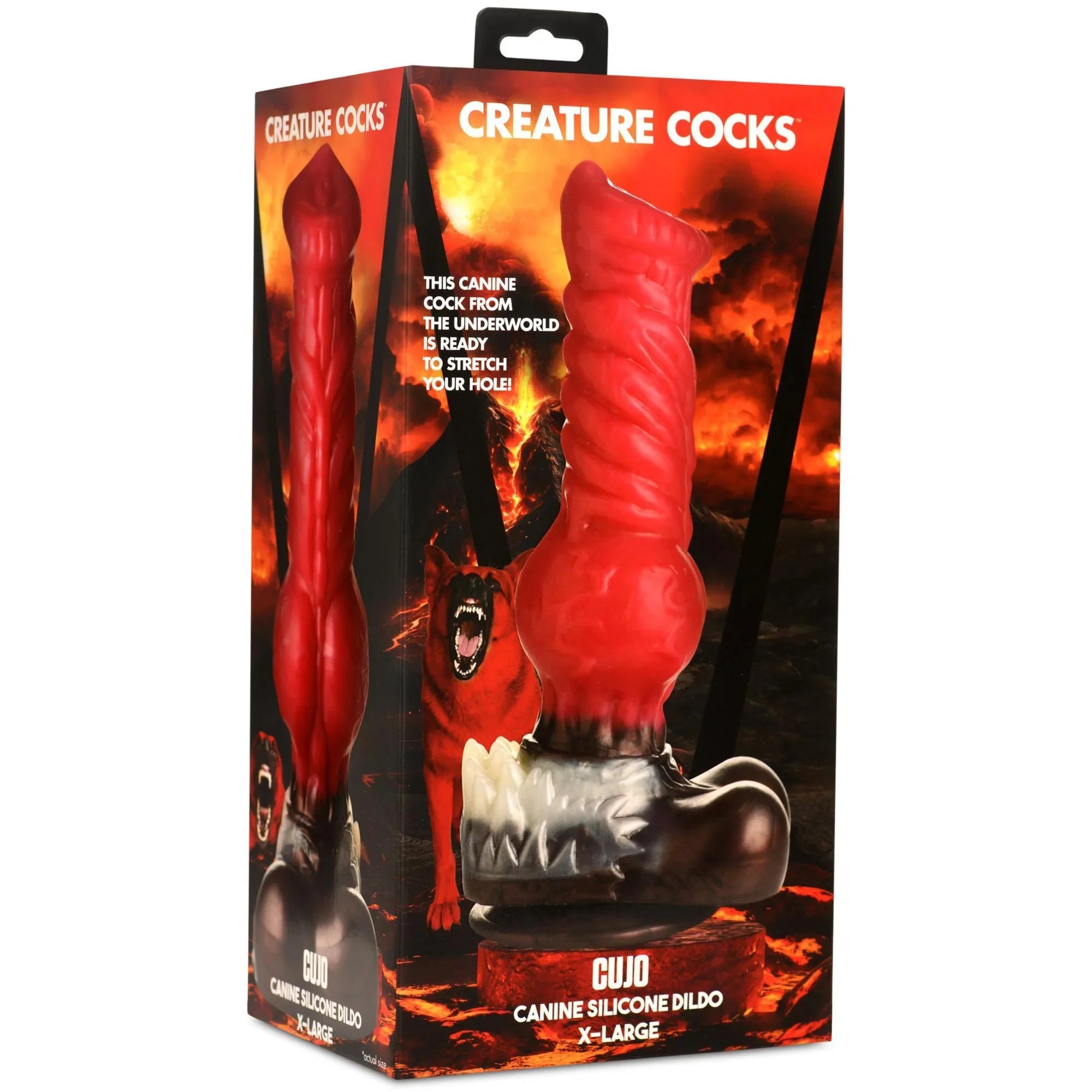 Creature Cocks Cujo Canine Silicone Dildo - XLarge - Buy At Luxury Toy X - Free 3-Day Shipping