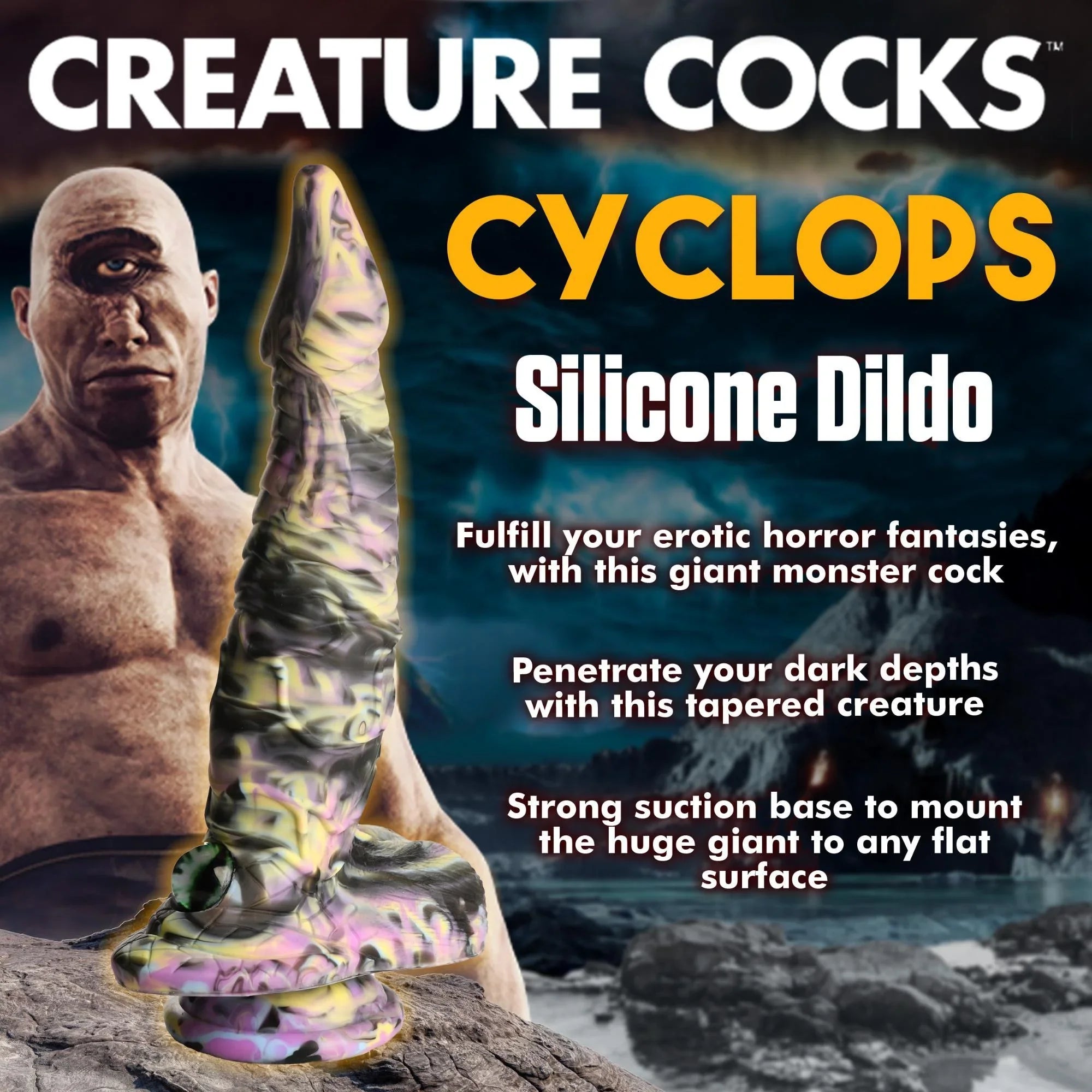 Creature Cocks Cyclops Monster Silicone Dildo - Buy At Luxury Toy X - Free 3-Day Shipping