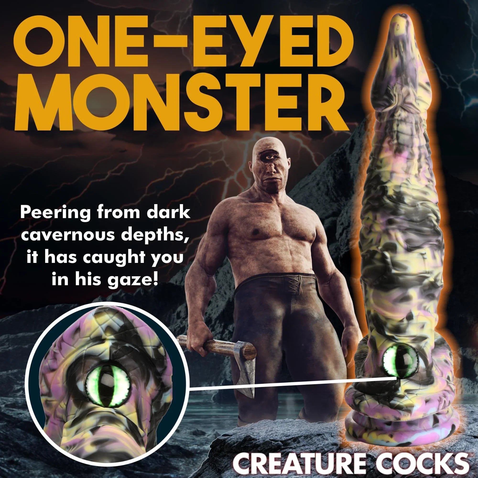 Creature Cocks Cyclops Monster Silicone Dildo - Buy At Luxury Toy X - Free 3-Day Shipping