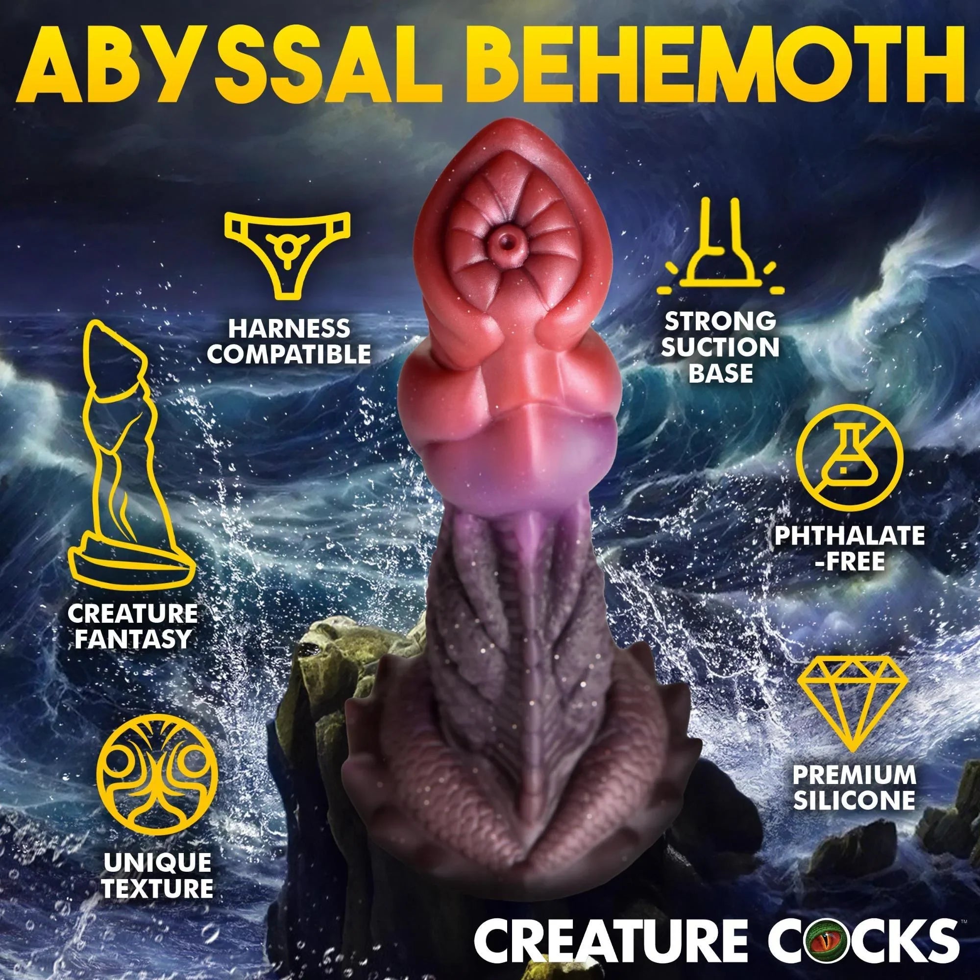 Creature Cocks Deep Diver Silicone Dildo - Buy At Luxury Toy X - Free 3-Day Shipping