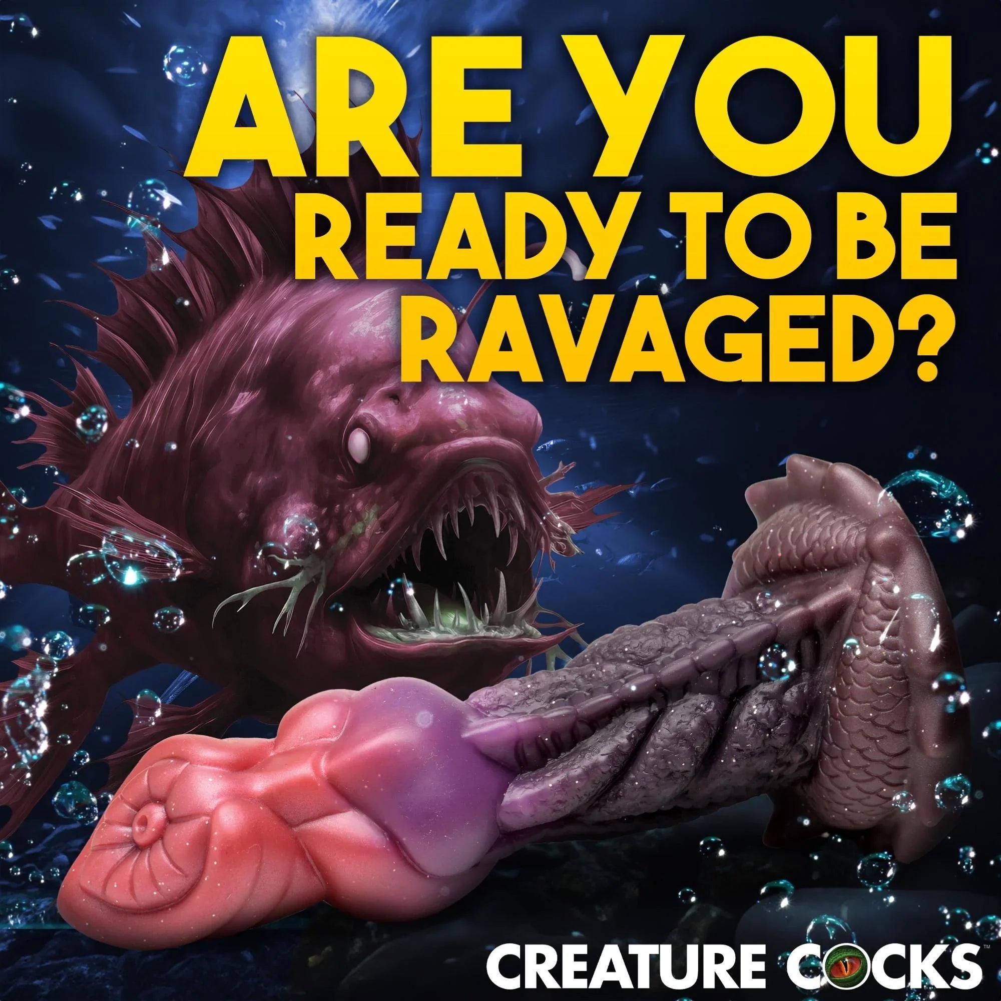 Creature Cocks Deep Diver Silicone Dildo - Buy At Luxury Toy X - Free 3-Day Shipping