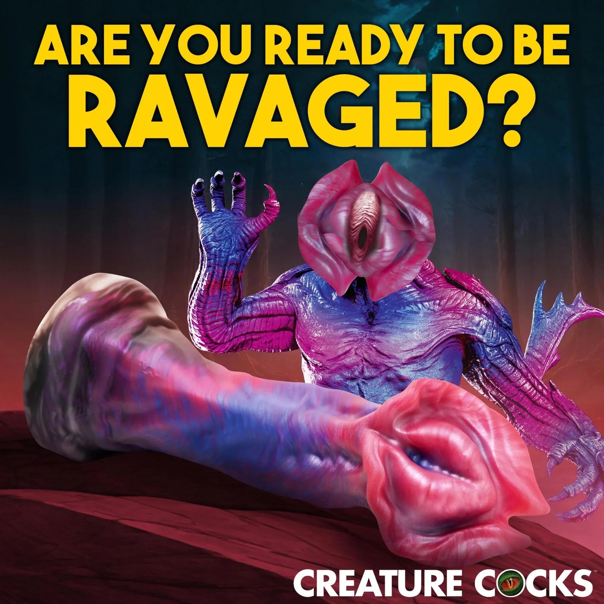 Creature Cocks Demogorgon Silicone Dildo - Buy At Luxury Toy X - Free 3-Day Shipping