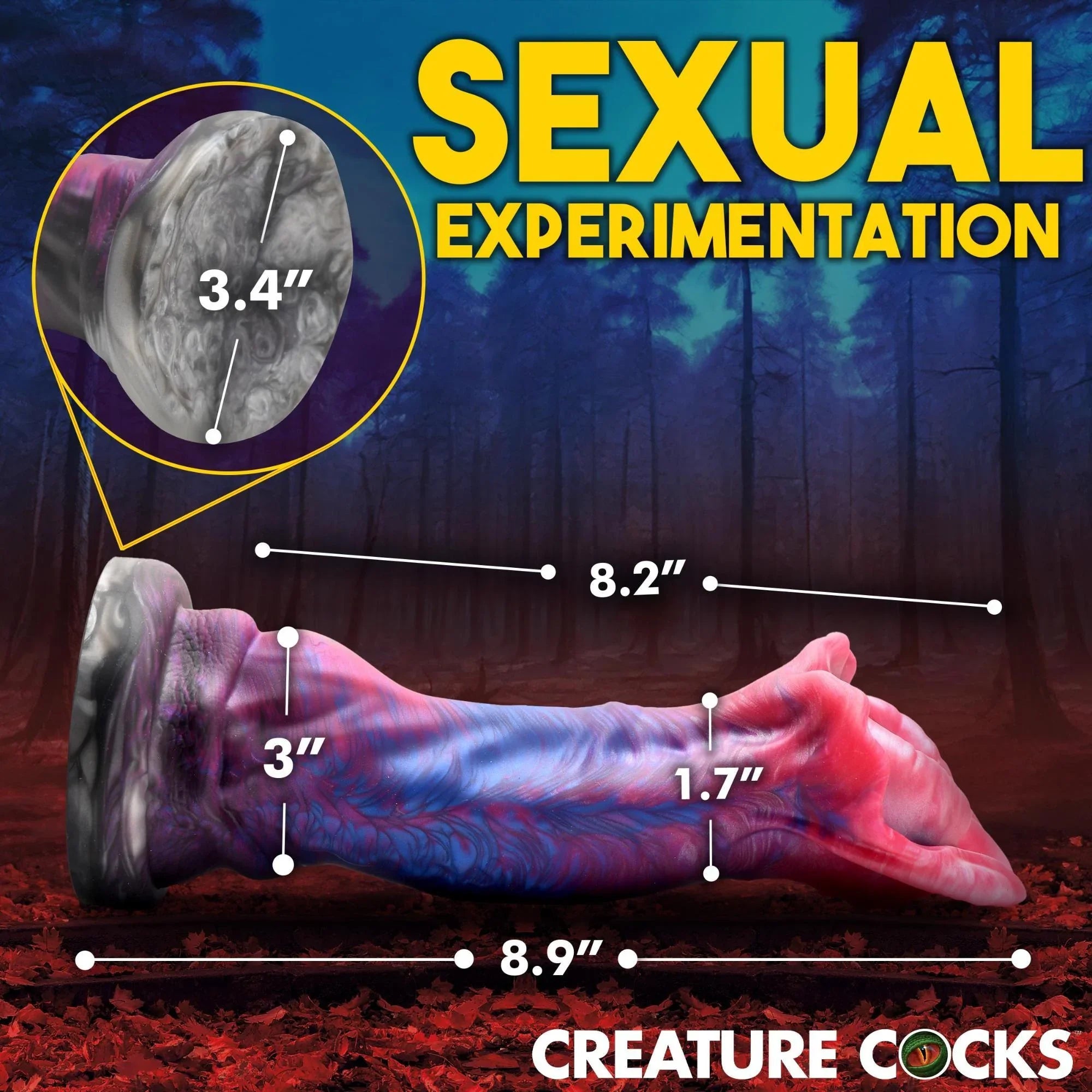 Creature Cocks Demogorgon Silicone Dildo - Buy At Luxury Toy X - Free 3-Day Shipping