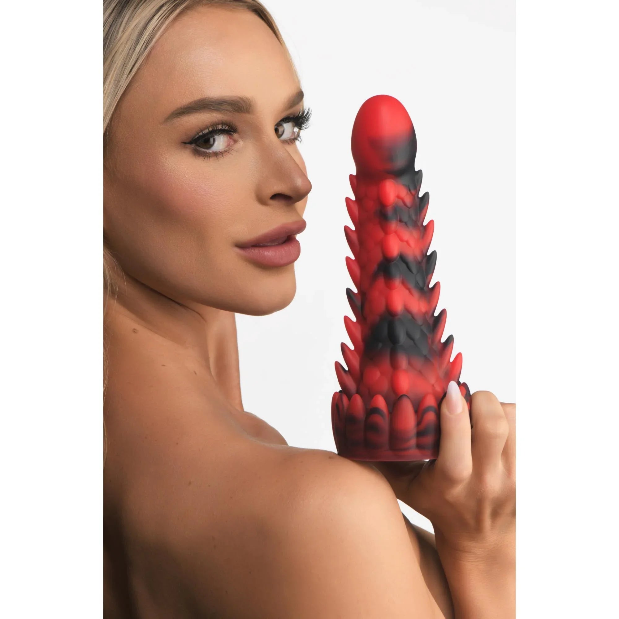 Creature Cocks Demon Rising Scaly Dragon Silicone Dildo - Buy At Luxury Toy X - Free 3-Day Shipping