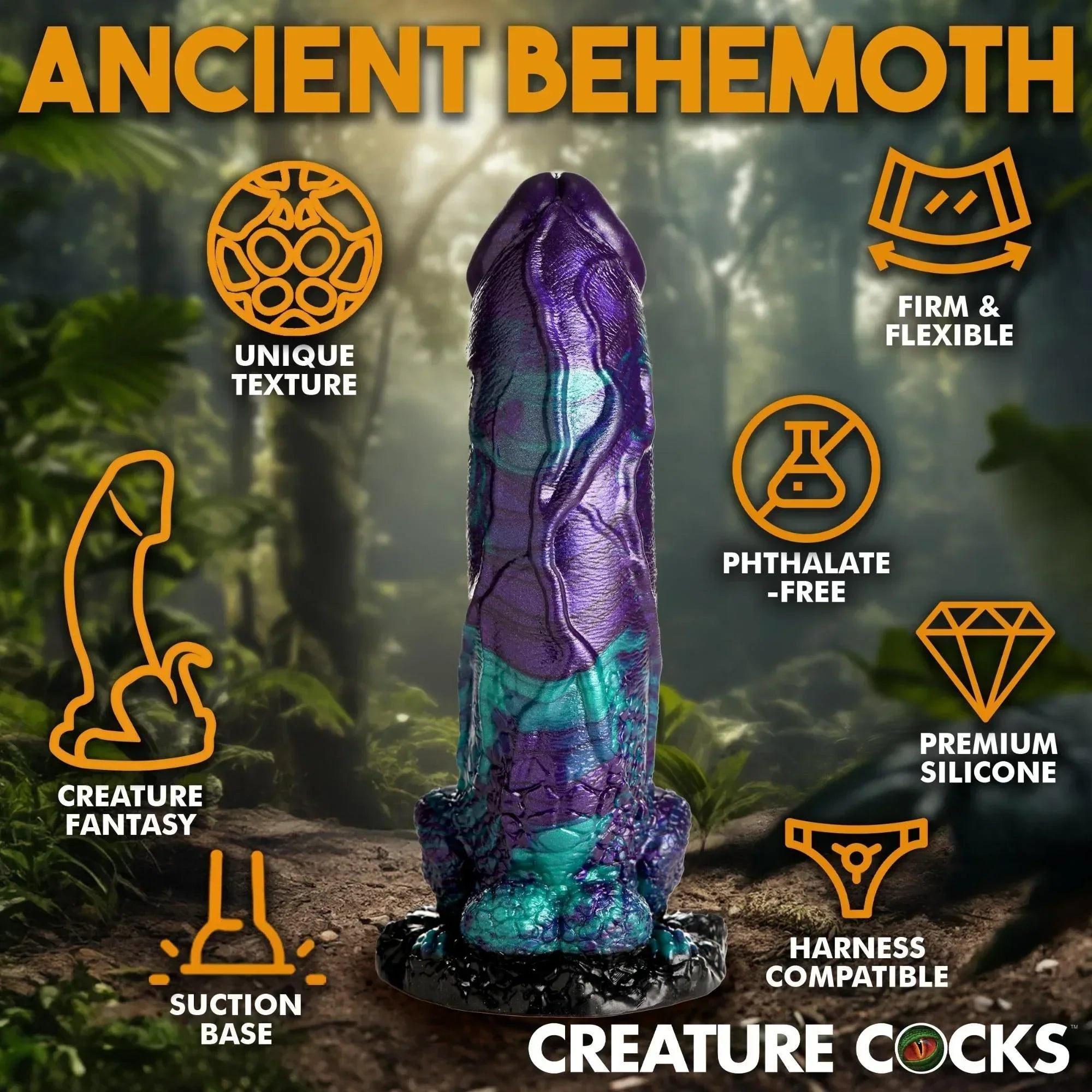 Creature Cocks Dino Dick Dinosaur Silicone Dildo - Large - Buy At Luxury Toy X - Free 3-Day Shipping