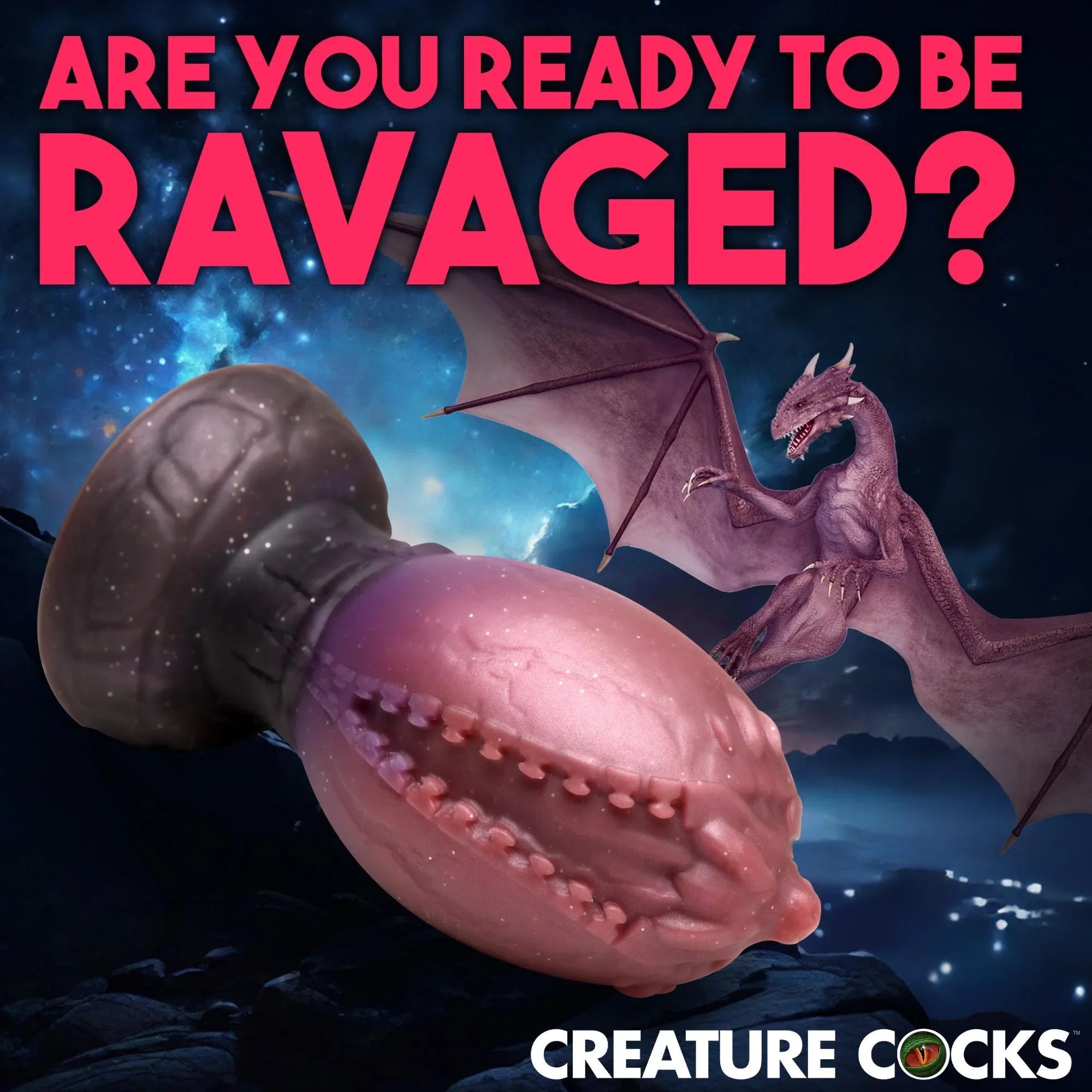 Creature Cocks Dragon Hatch Silicone Egg - Large - Buy At Luxury Toy X - Free 3-Day Shipping