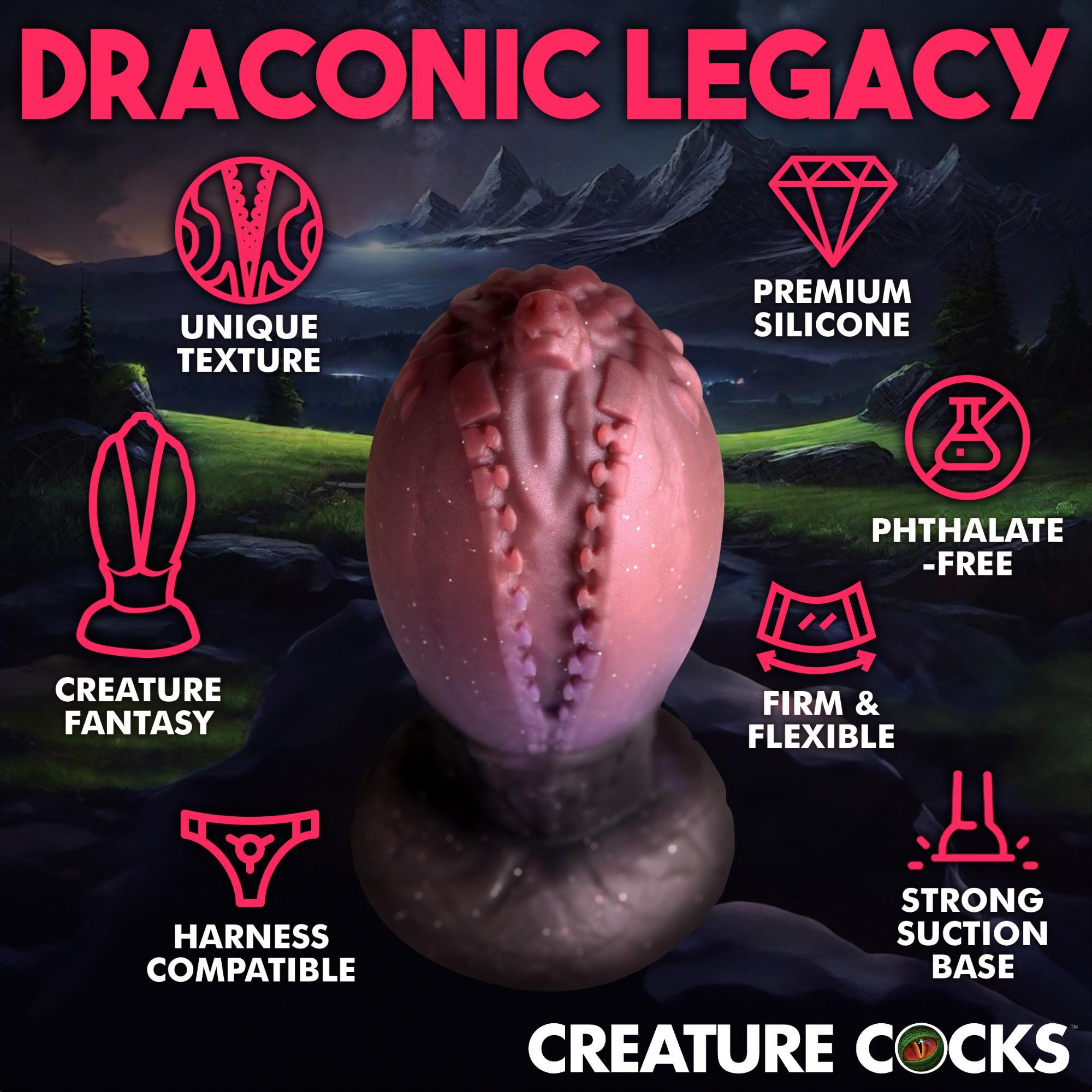 Creature Cocks Dragon Hatch Silicone Egg - XLarge - Buy At Luxury Toy X - Free 3-Day Shipping
