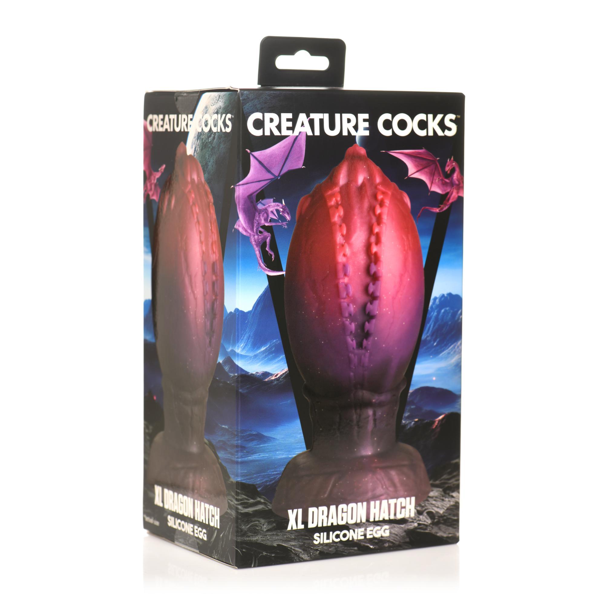 Creature Cocks Dragon Hatch Silicone Egg - XLarge - Buy At Luxury Toy X - Free 3-Day Shipping
