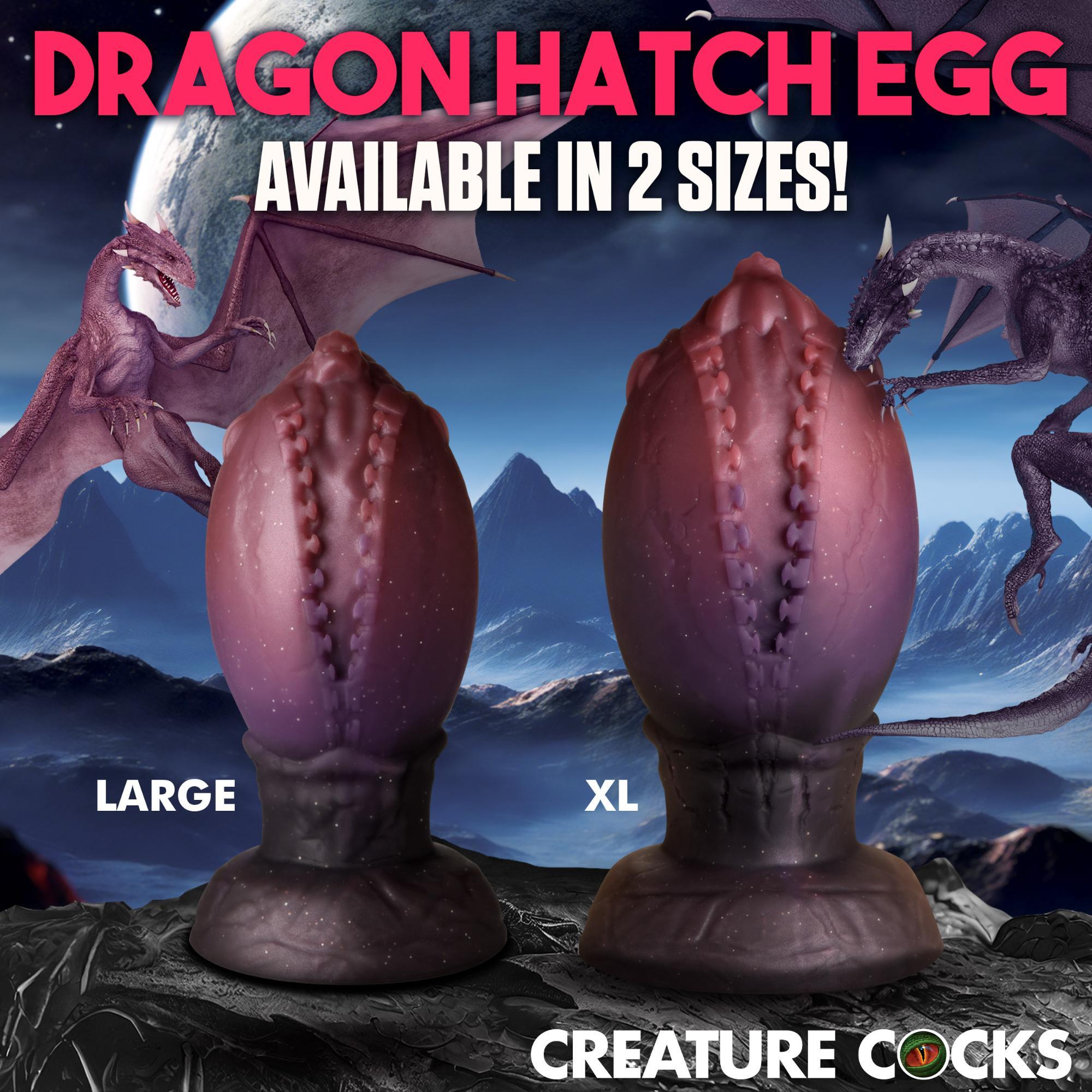 Creature Cocks Dragon Hatch Silicone Egg - XLarge - Buy At Luxury Toy X - Free 3-Day Shipping