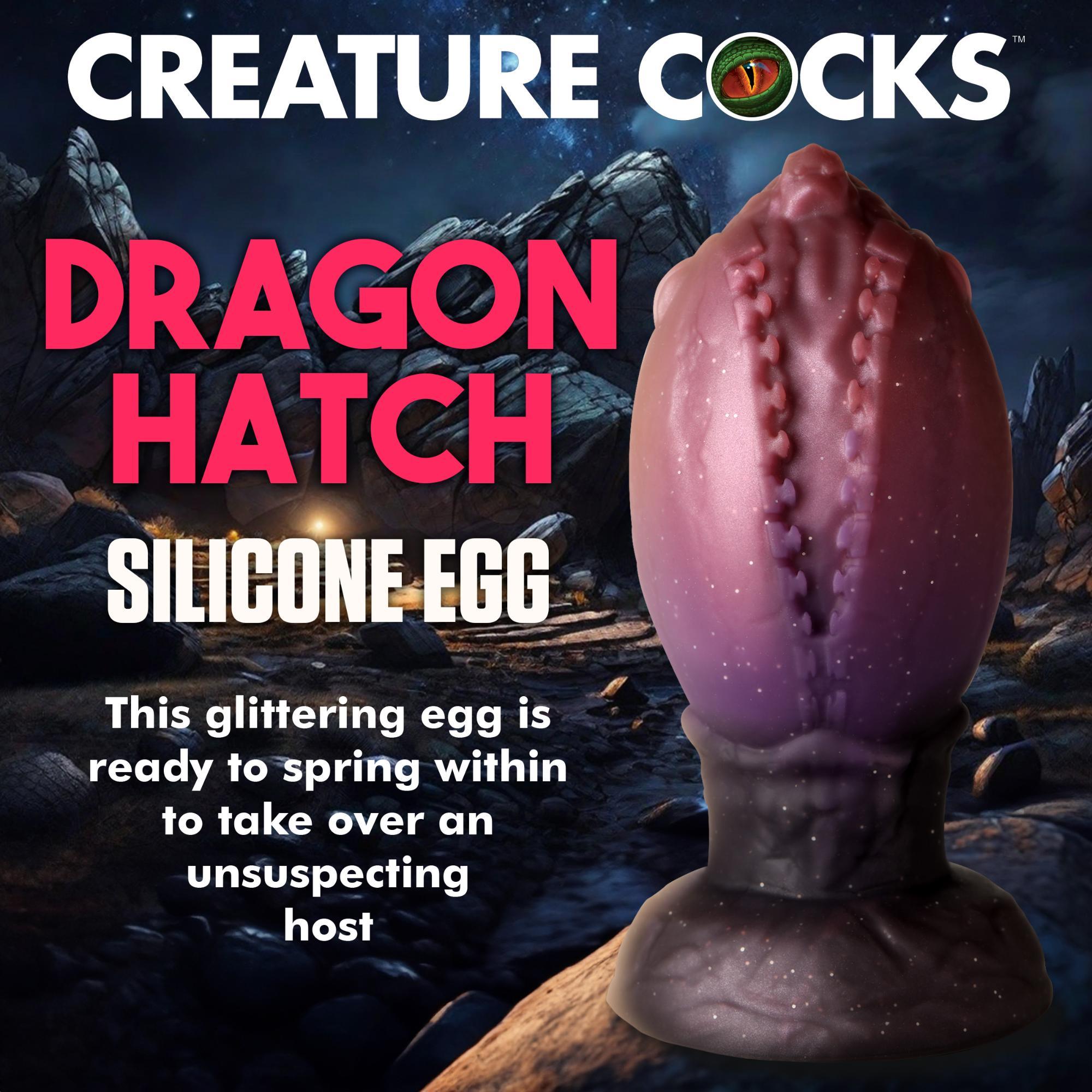 Creature Cocks Dragon Hatch Silicone Egg - XLarge - Buy At Luxury Toy X - Free 3-Day Shipping