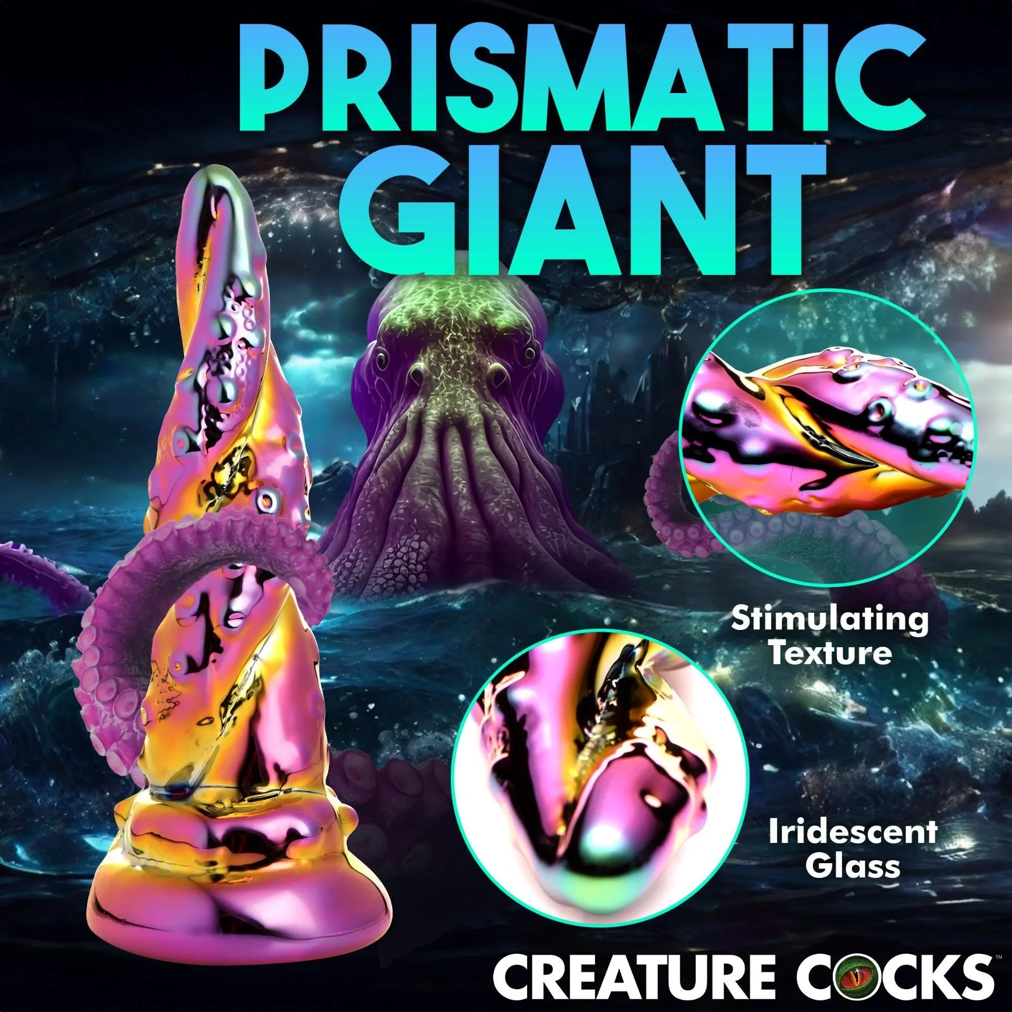 Creature Cocks Enchantress Rainbow Glass Dildo - Buy At Luxury Toy X - Free 3-Day Shipping