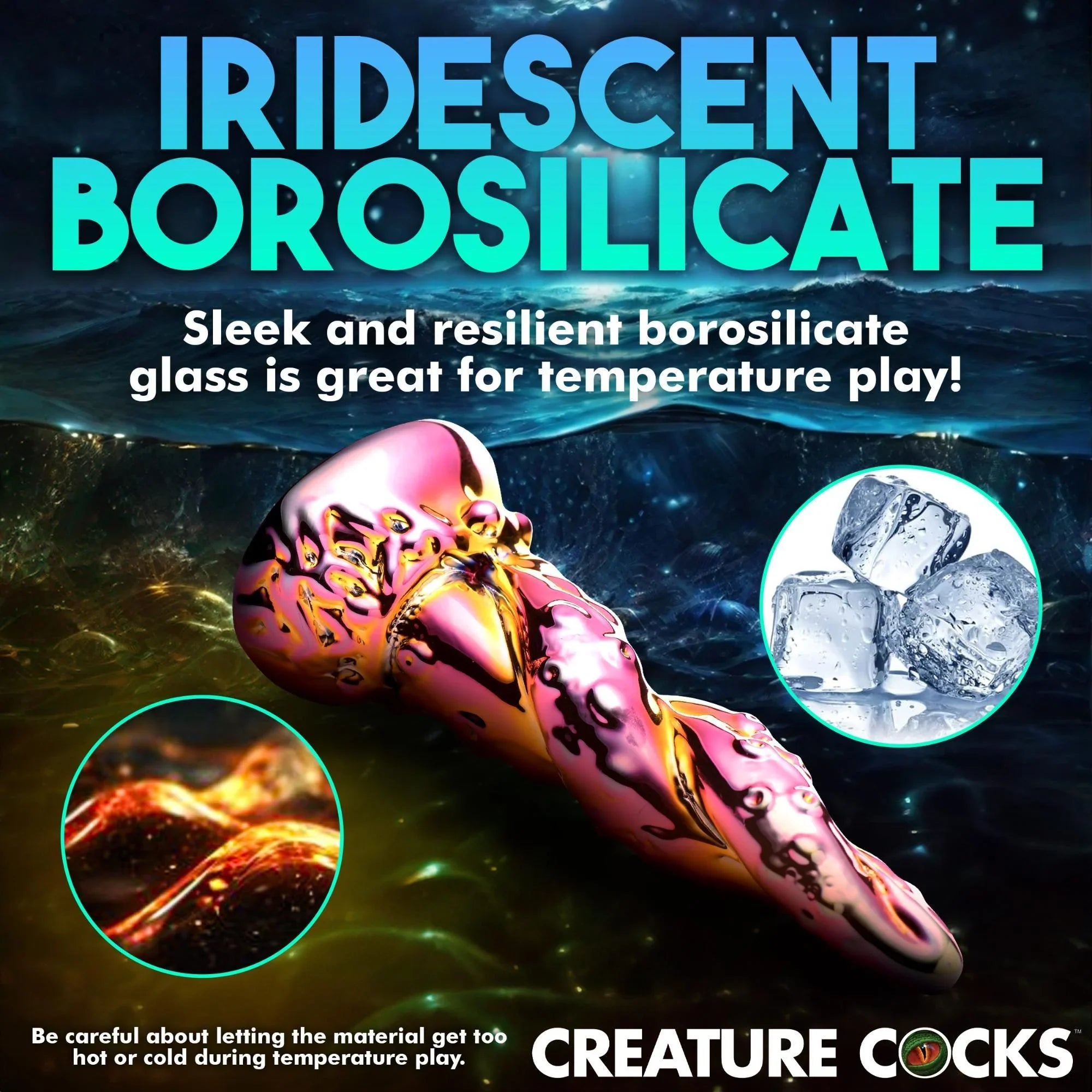 Creature Cocks Enchantress Rainbow Glass Dildo - Buy At Luxury Toy X - Free 3-Day Shipping