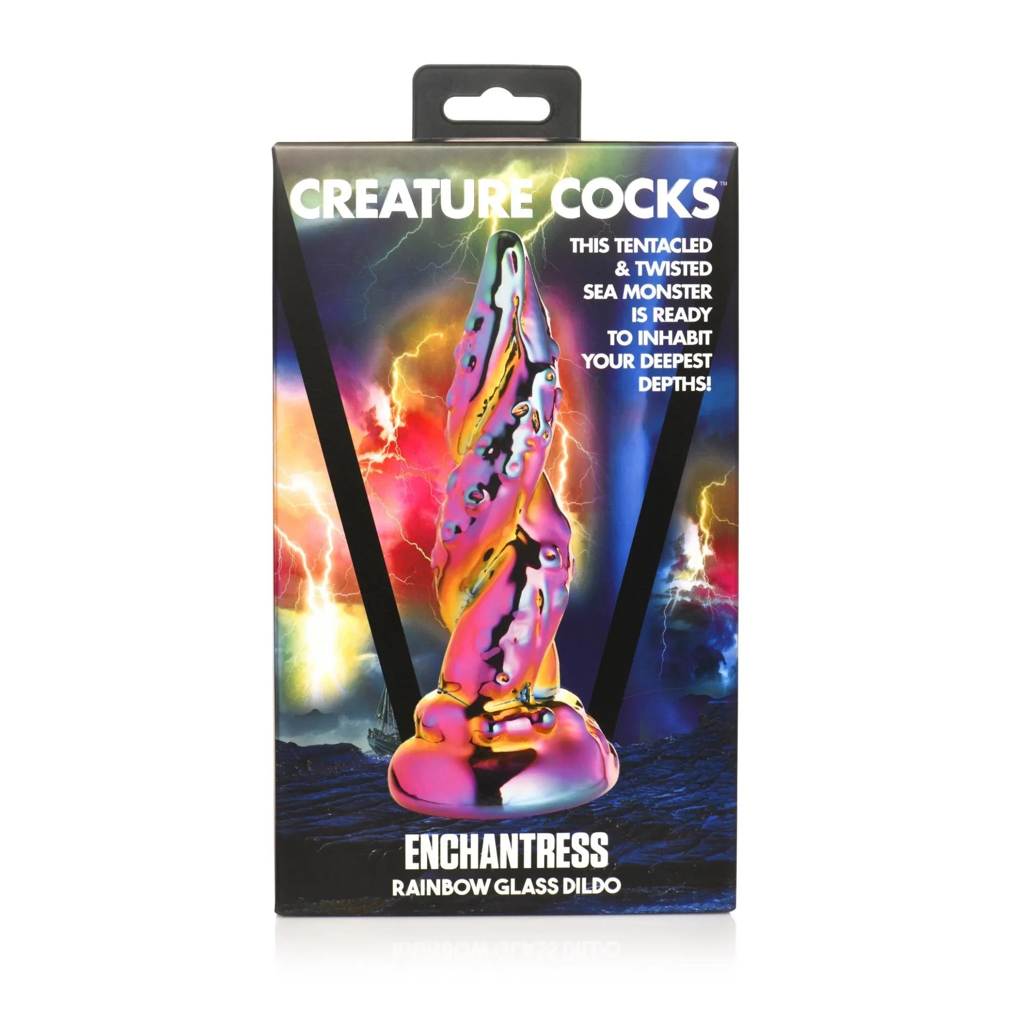 Creature Cocks Enchantress Rainbow Glass Dildo - Buy At Luxury Toy X - Free 3-Day Shipping