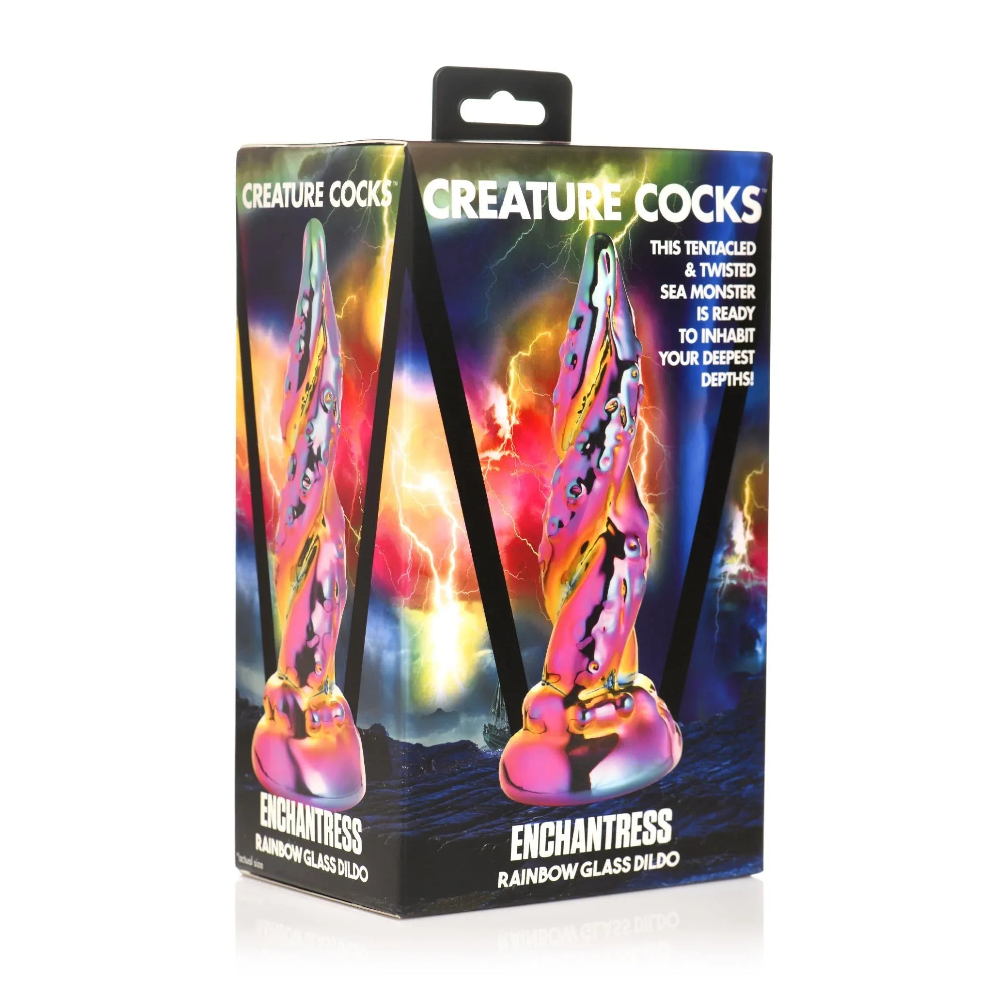 Creature Cocks Enchantress Rainbow Glass Dildo - Buy At Luxury Toy X - Free 3-Day Shipping