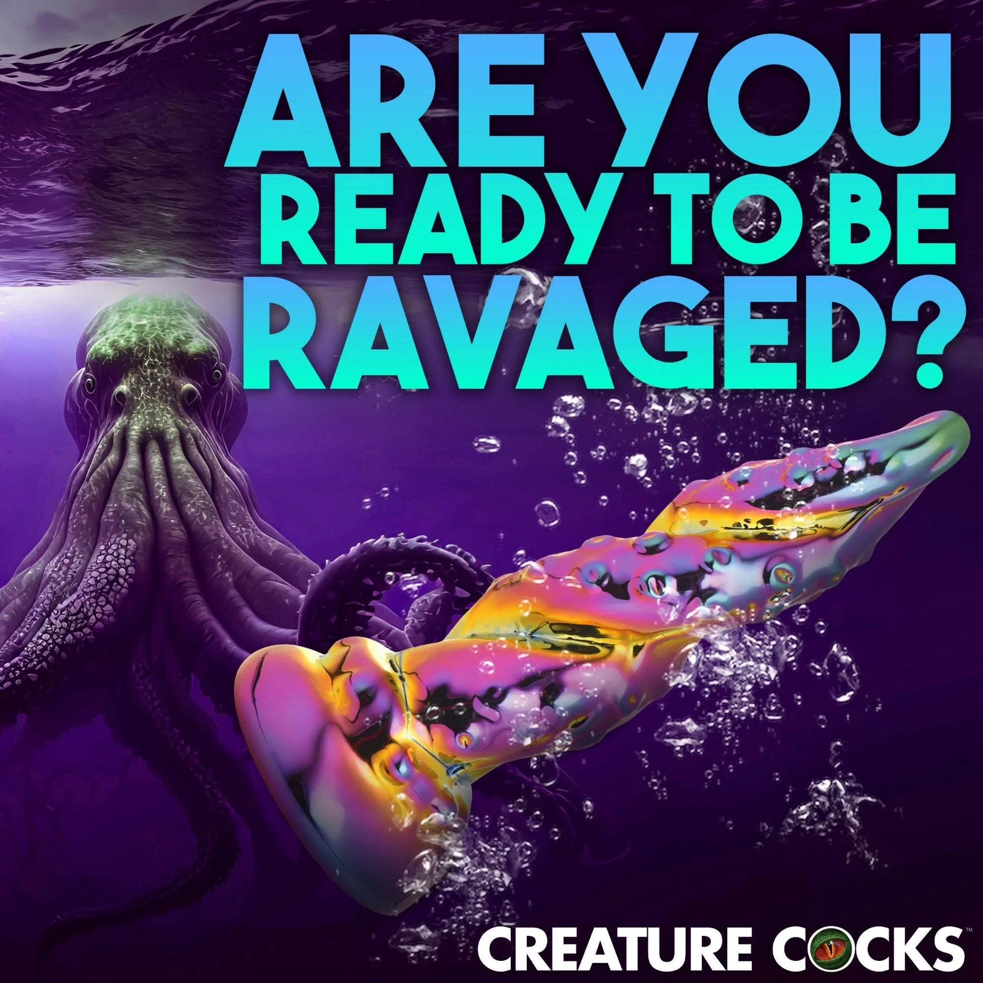 Creature Cocks Enchantress Rainbow Glass Dildo - Buy At Luxury Toy X - Free 3-Day Shipping