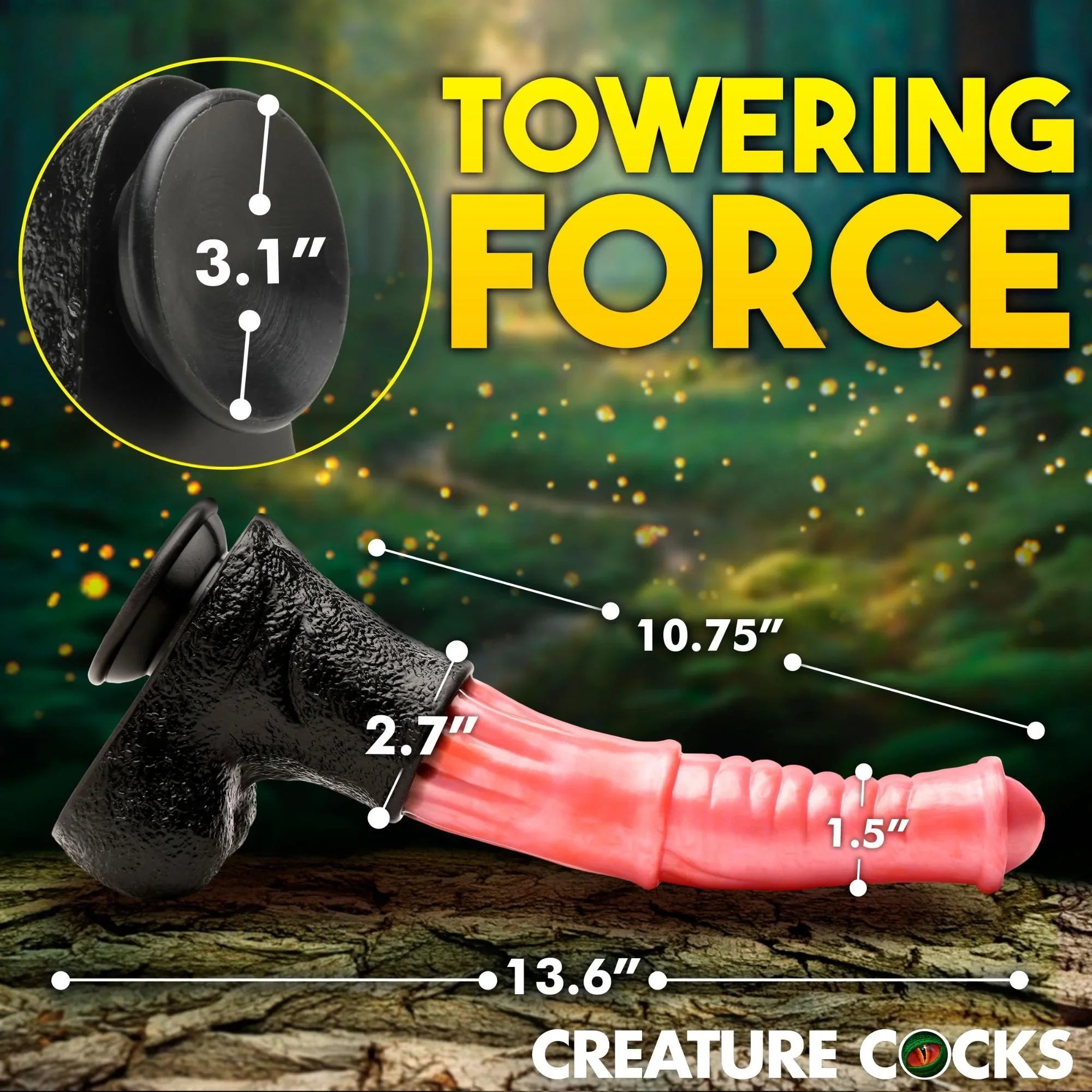 Creature Cocks Giant Centaur Silicone Dildo XLarge - Buy At Luxury Toy X - Free 3-Day Shipping