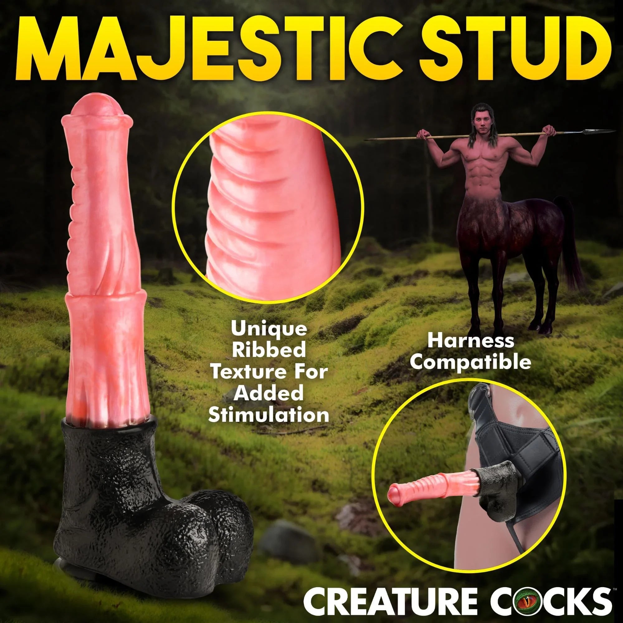 Creature Cocks Giant Centaur Silicone Dildo XLarge - Buy At Luxury Toy X - Free 3-Day Shipping