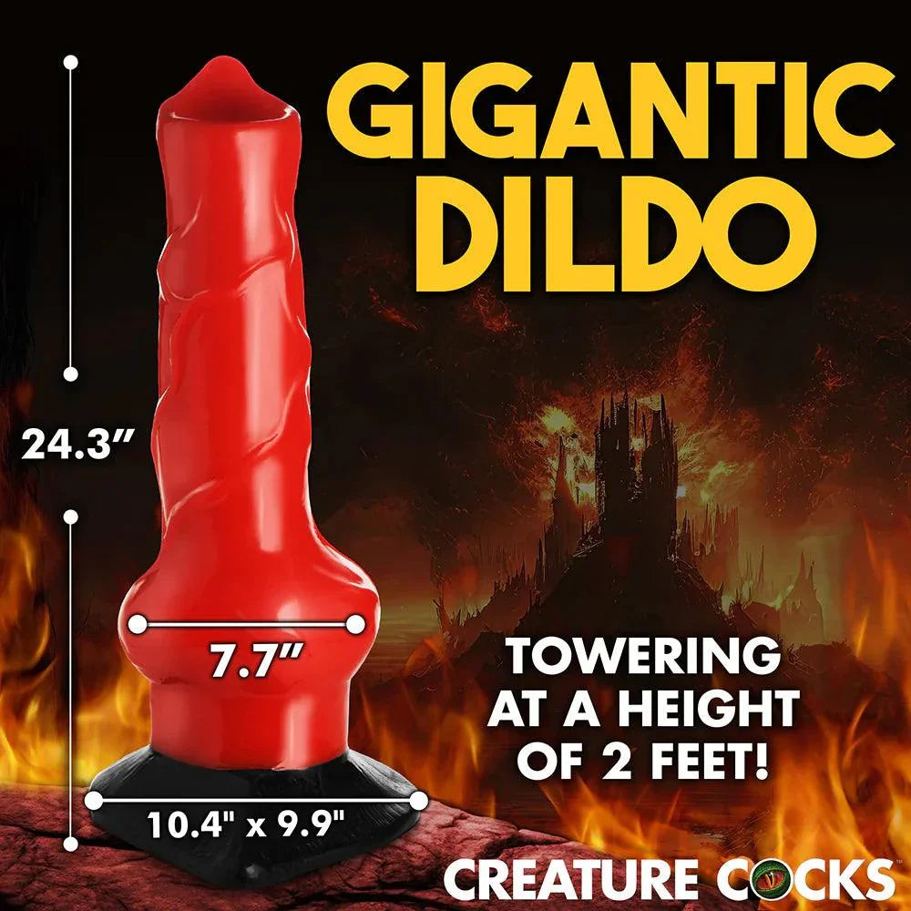 Creature Cocks Giant Hell-Hound Canine Penis 2 ft. Dildo - Buy At Luxury Toy X - Free 3-Day Shipping