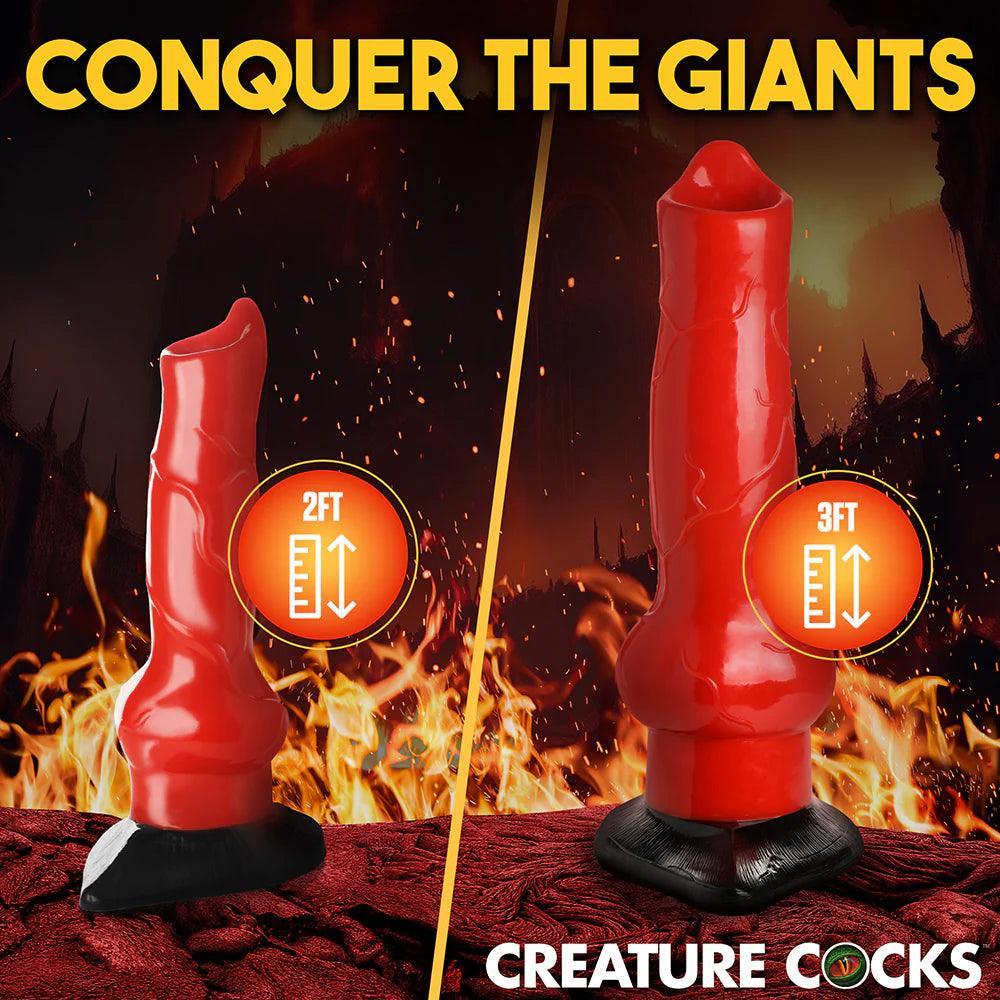 Creature Cocks Giant Hell-Hound Canine Penis 2 ft. Dildo - Buy At Luxury Toy X - Free 3-Day Shipping