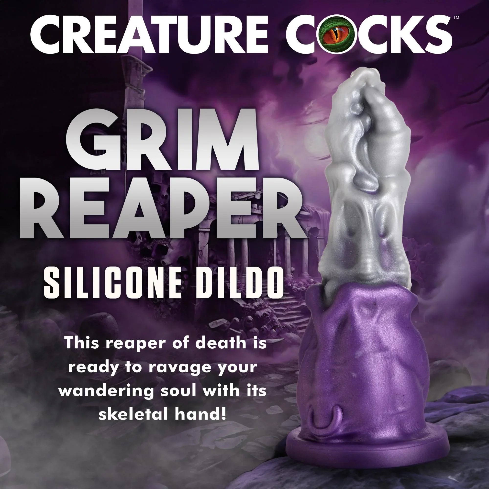 Creature Cocks Grim Reaper Silicone Dildo - Buy At Luxury Toy X - Free 3-Day Shipping