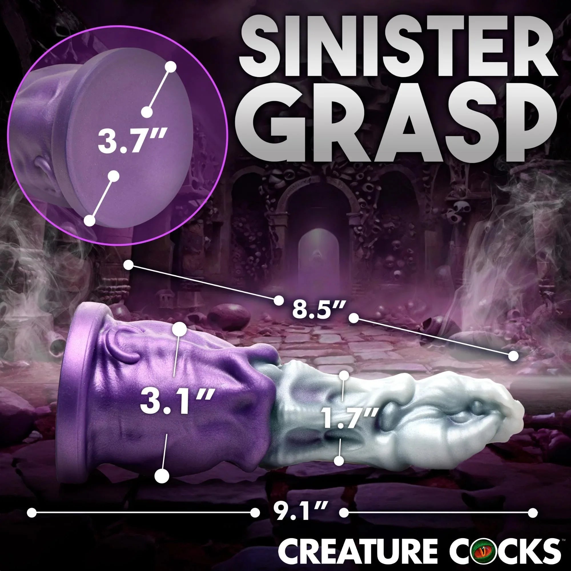 Creature Cocks Grim Reaper Silicone Dildo - Buy At Luxury Toy X - Free 3-Day Shipping