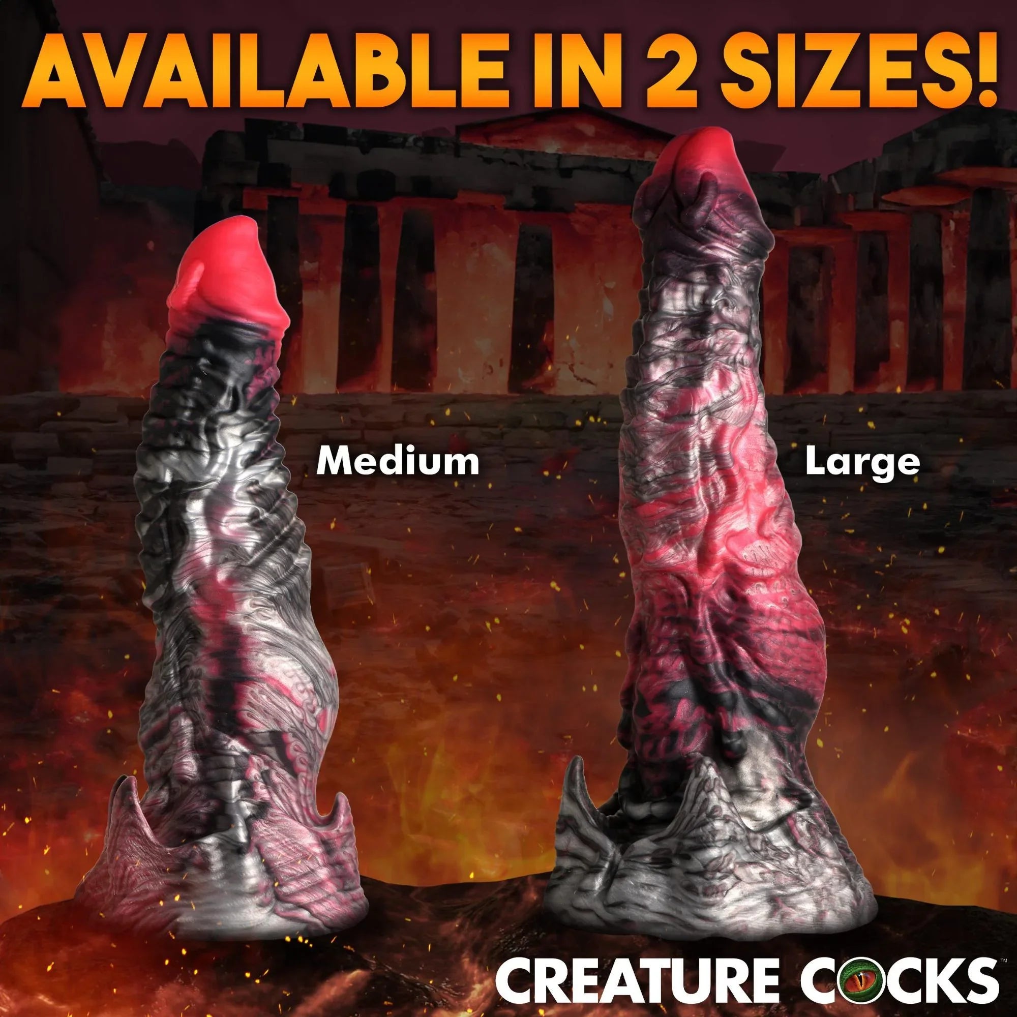 Creature Cocks Hades Silicone Dildo - Medium - Buy At Luxury Toy X - Free 3-Day Shipping
