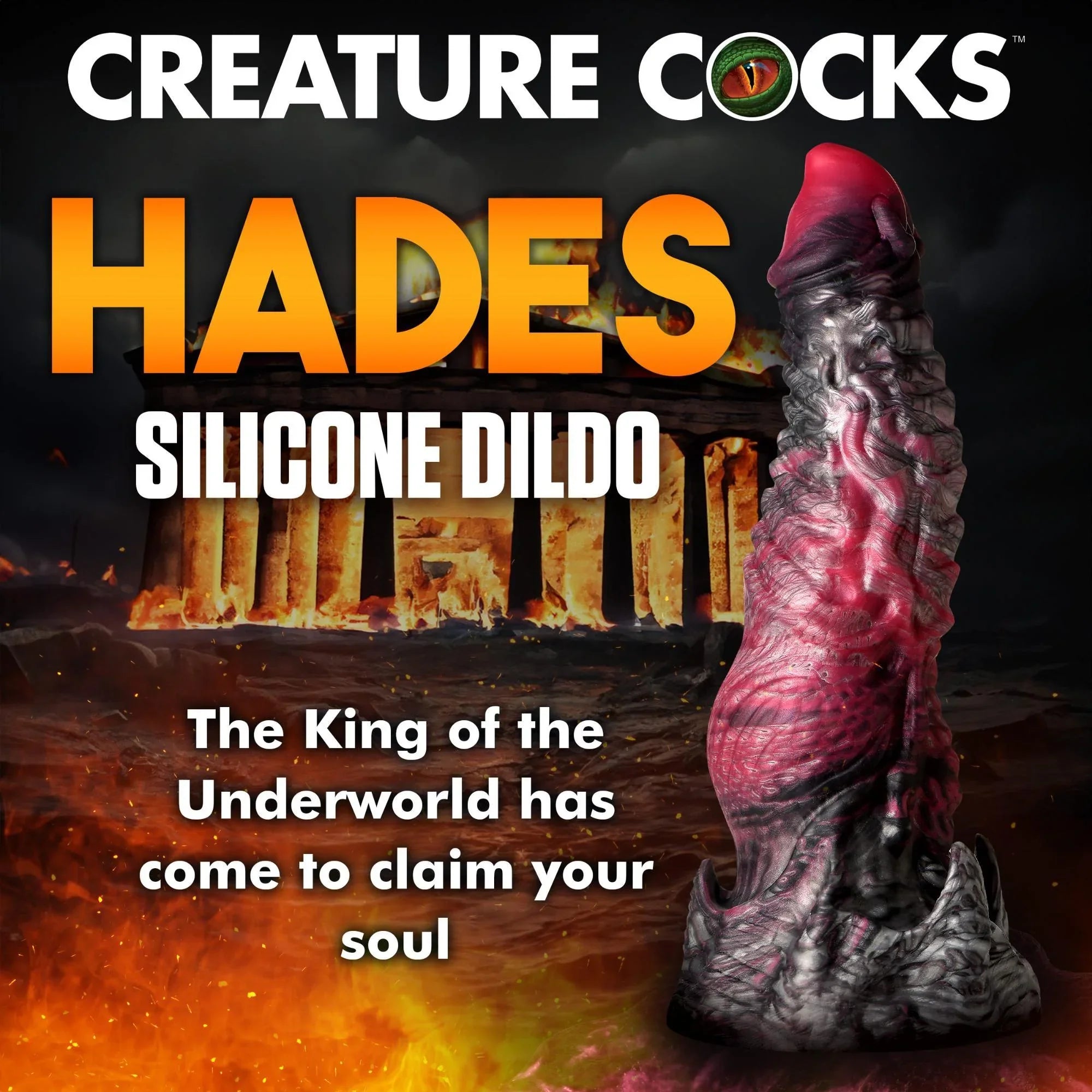 Creature Cocks Hades Silicone Dildo - Medium - Buy At Luxury Toy X - Free 3-Day Shipping