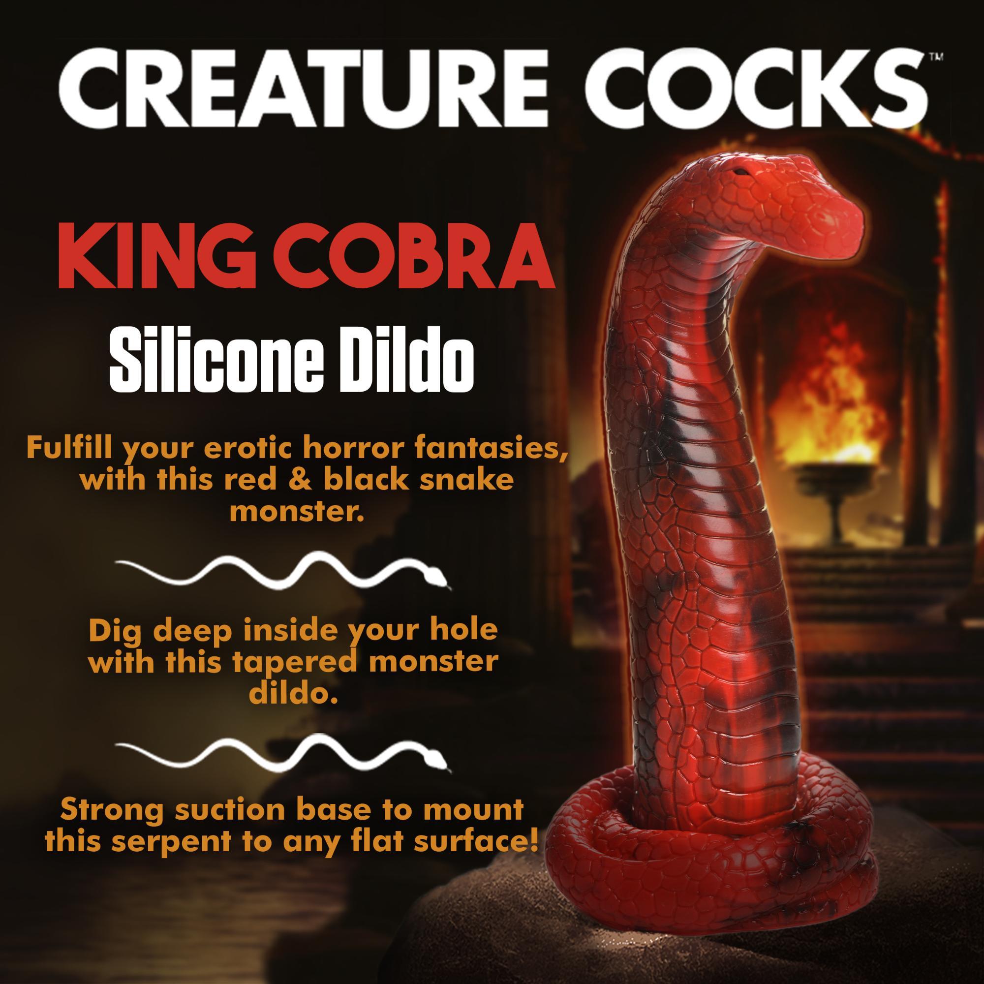 Creature Cocks King Cobra Silicone Dildo - Buy At Luxury Toy X - Free 3-Day Shipping