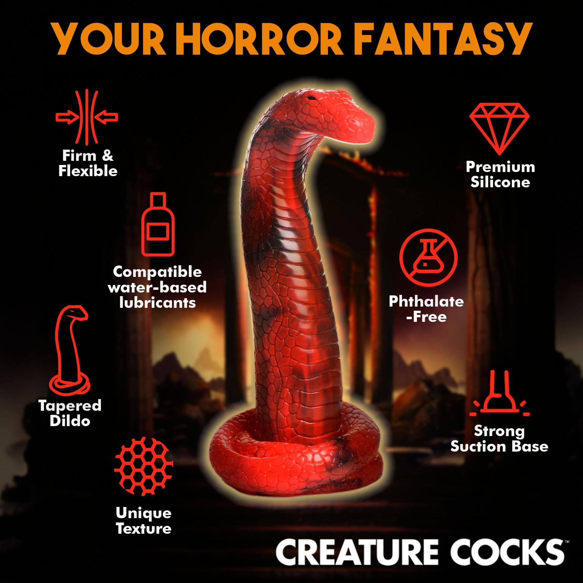 Creature Cocks King Cobra Silicone Dildo - Buy At Luxury Toy X - Free 3-Day Shipping