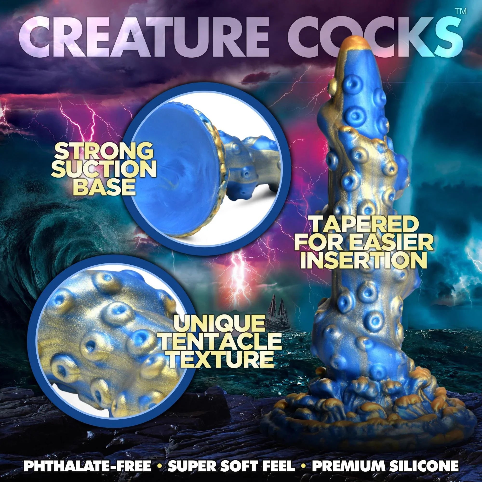 Creature Cocks Lord Kraken Silicone Dildo - Buy At Luxury Toy X - Free 3-Day Shipping