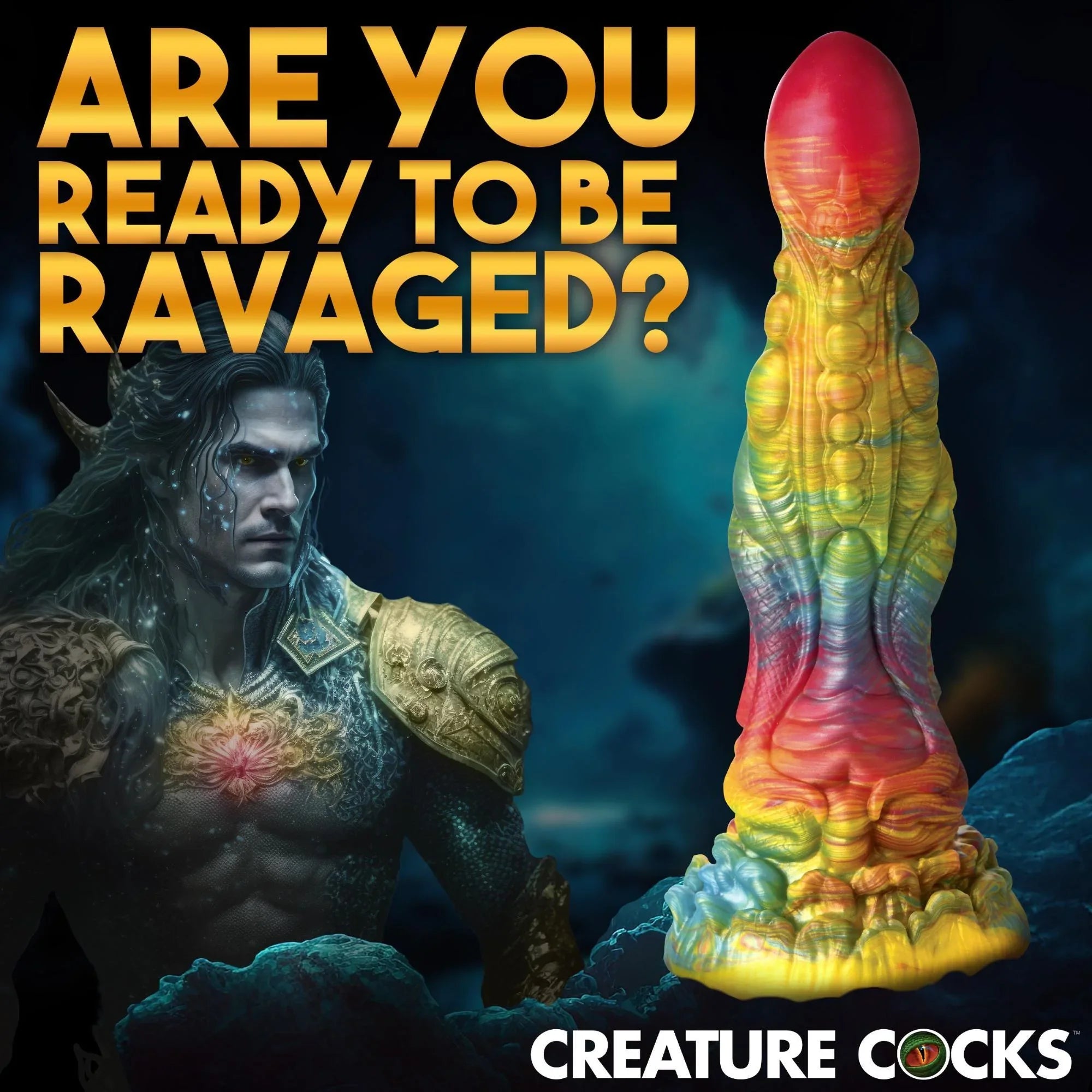 Creature Cocks Majestic Merman Silicone Dildo - Buy At Luxury Toy X - Free 3-Day Shipping