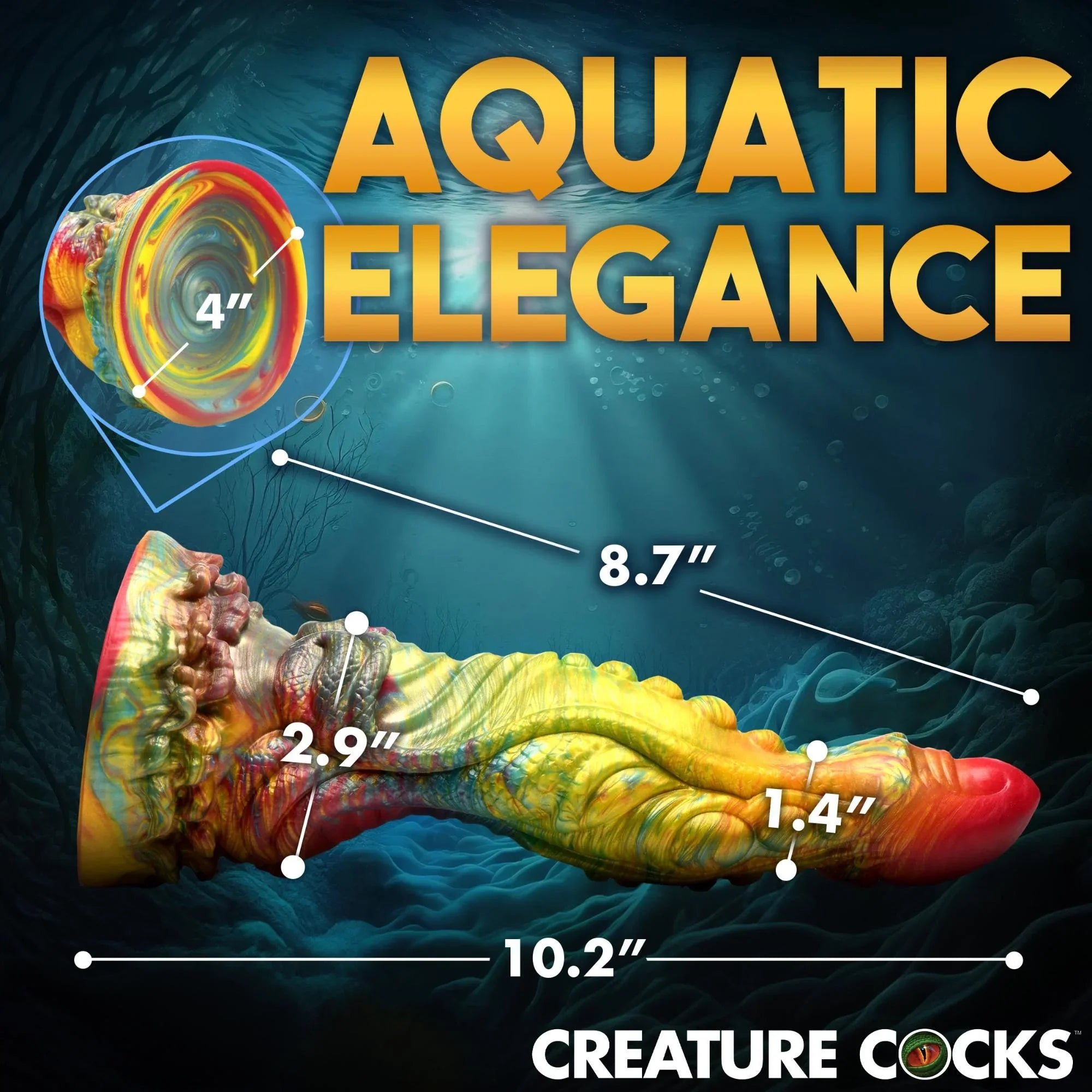 Creature Cocks Majestic Merman Silicone Dildo - Buy At Luxury Toy X - Free 3-Day Shipping