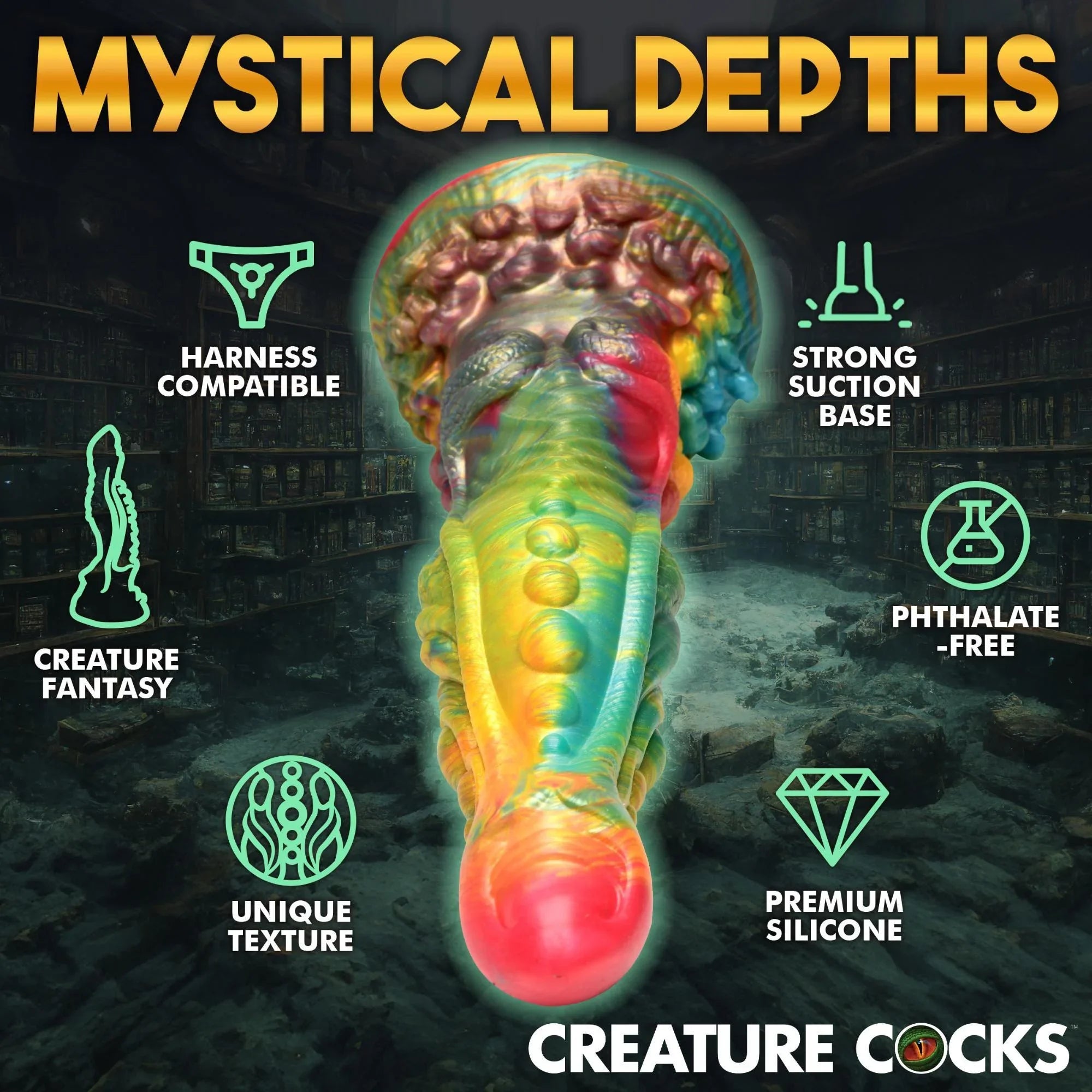 Creature Cocks Majestic Merman Silicone Dildo - Buy At Luxury Toy X - Free 3-Day Shipping