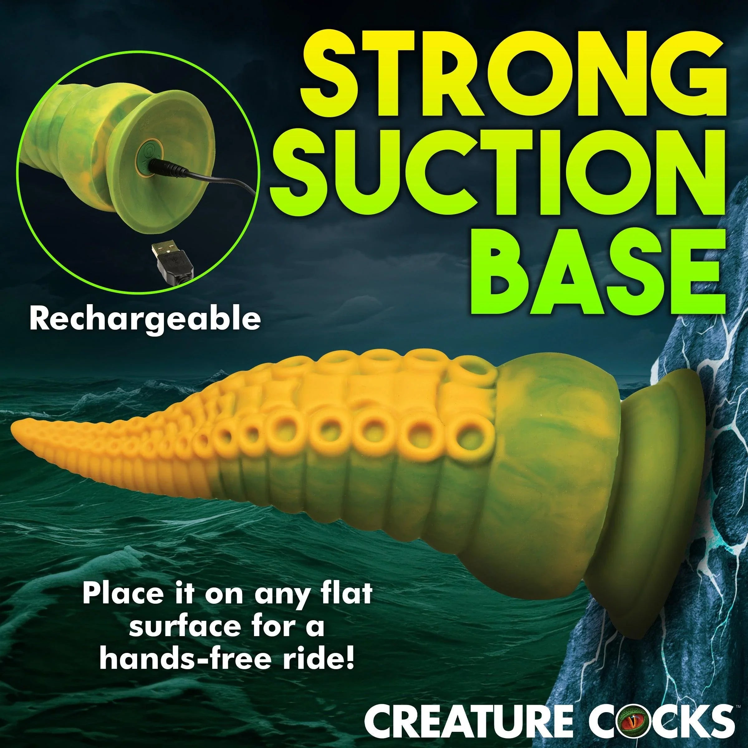 Creature Cocks Monstropus 2.0 Vibrating Tentacle Rechargeable Silicone Dildo - Buy At Luxury Toy X - Free 3-Day Shipping