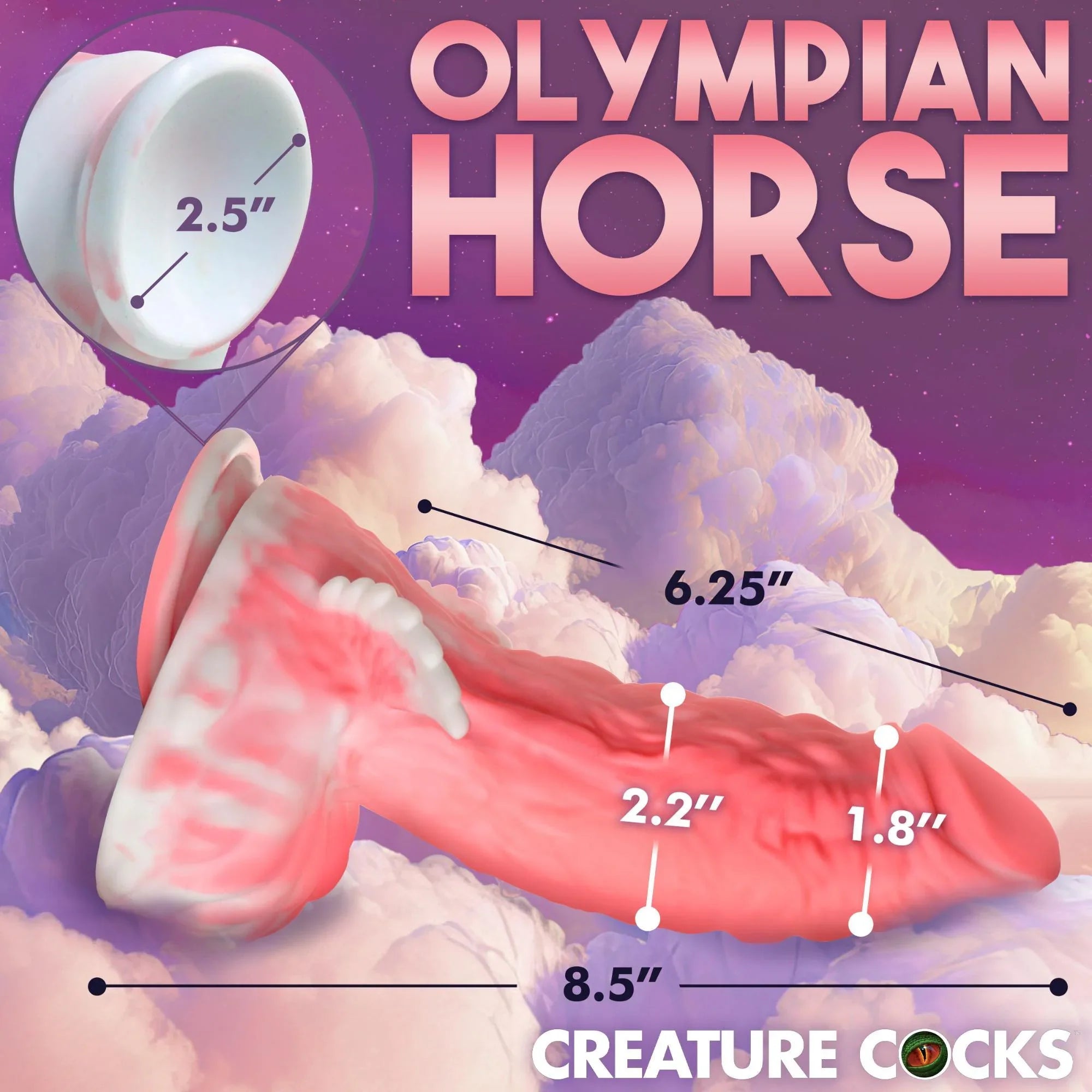 Creature Cocks Pegasus Pecker Winged Silicone Dildo - Buy At Luxury Toy X - Free 3-Day Shipping