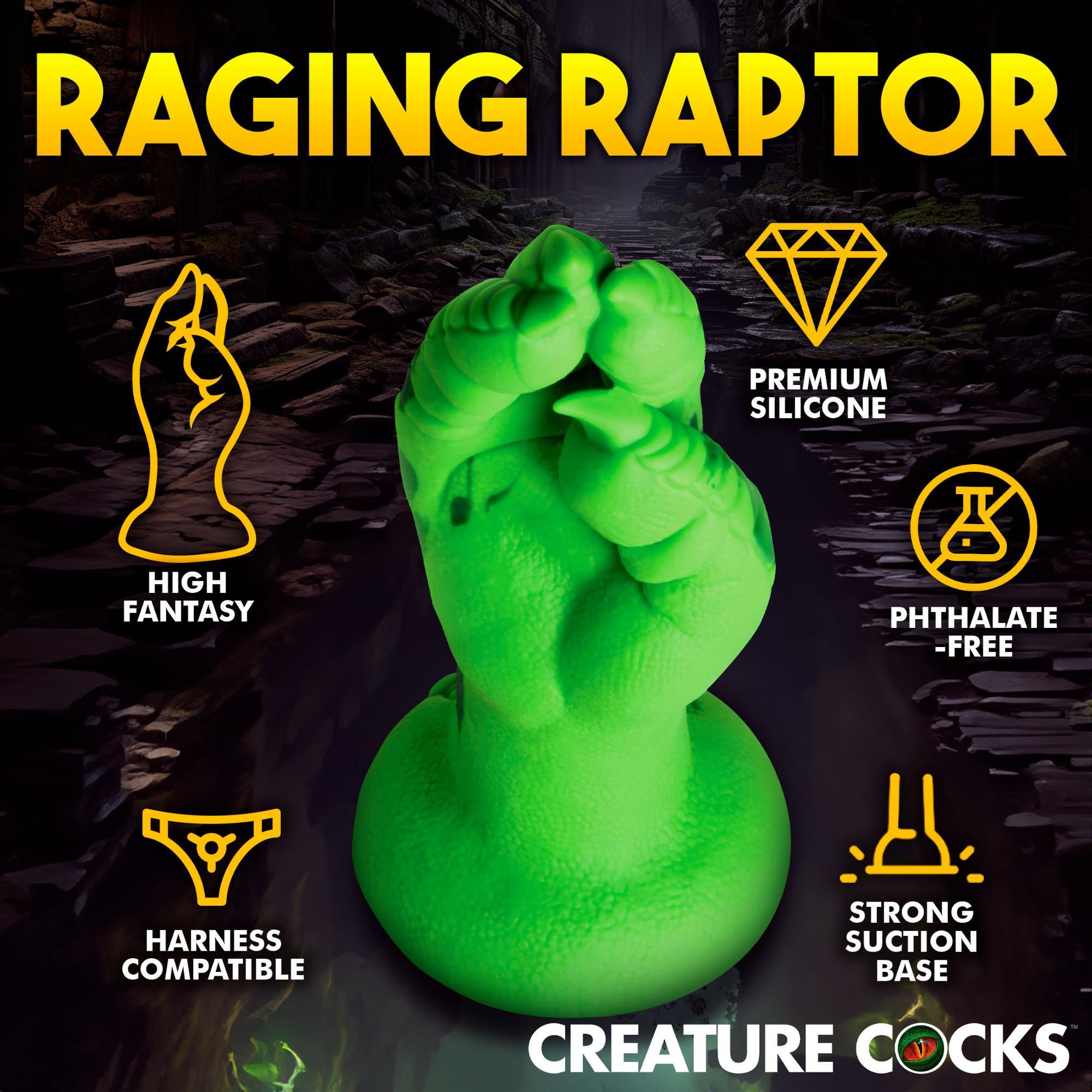 Creature Cocks Raptor Claw Fisting Silicone Dildo - Green - Buy At Luxury Toy X - Free 3-Day Shipping