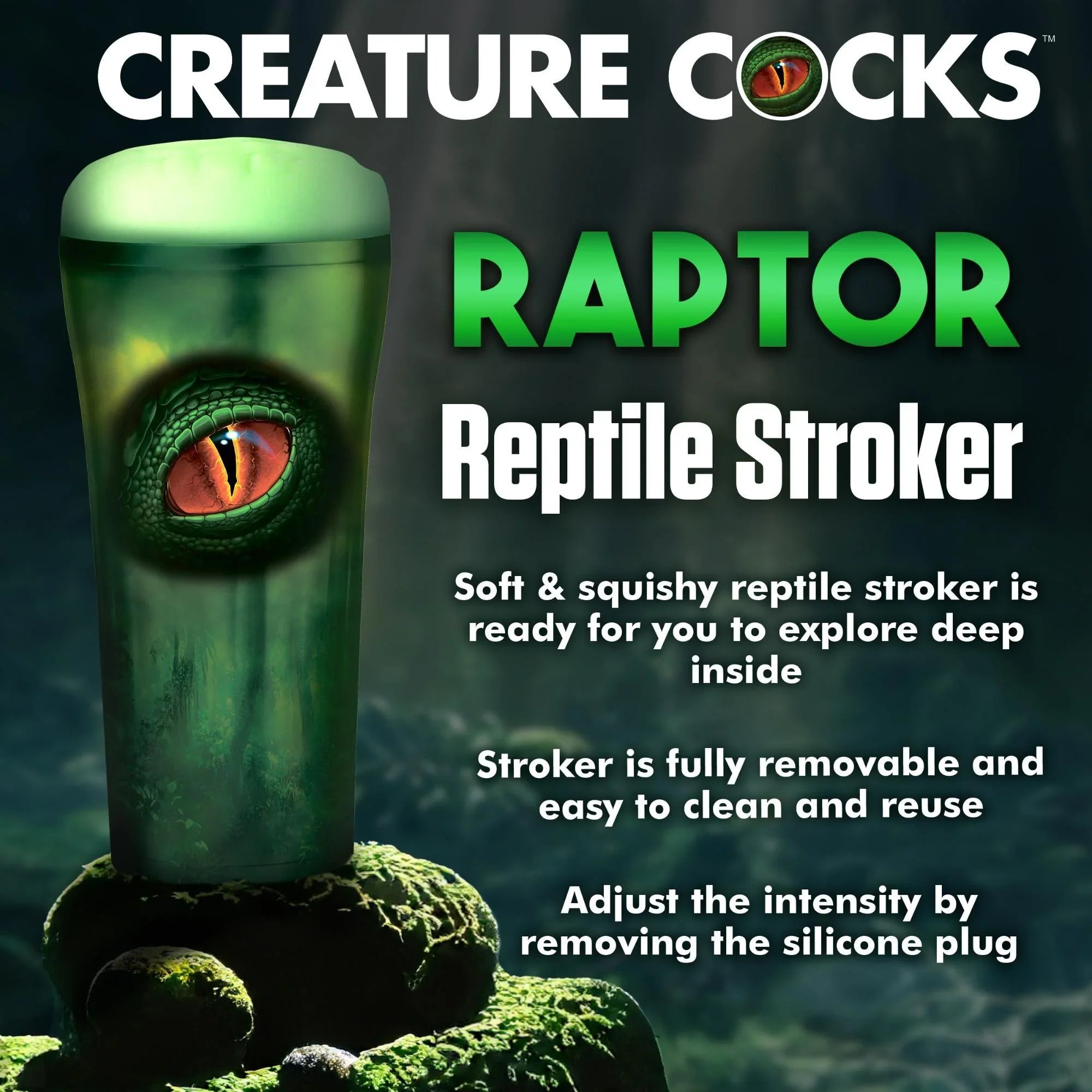 Creature Cocks. Raptor Reptile Stroker - Buy At Luxury Toy X - Free 3-Day Shipping