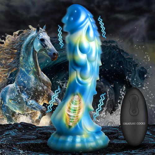 Creature Cocks Sea Stallion Silicone Rechargeable Dildo with Remote - Buy At Luxury Toy X - Free 3-Day Shipping