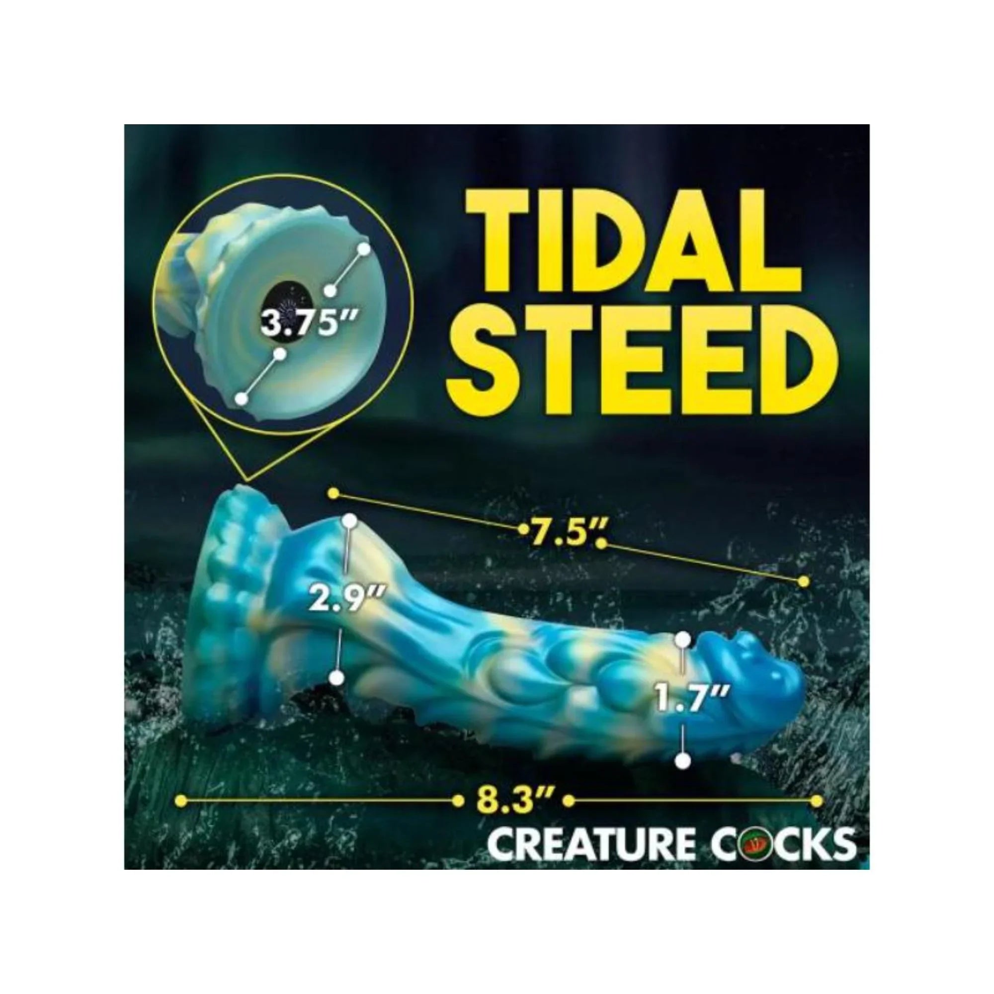Creature Cocks Sea Stallion Silicone Rechargeable Dildo with Remote - Buy At Luxury Toy X - Free 3-Day Shipping