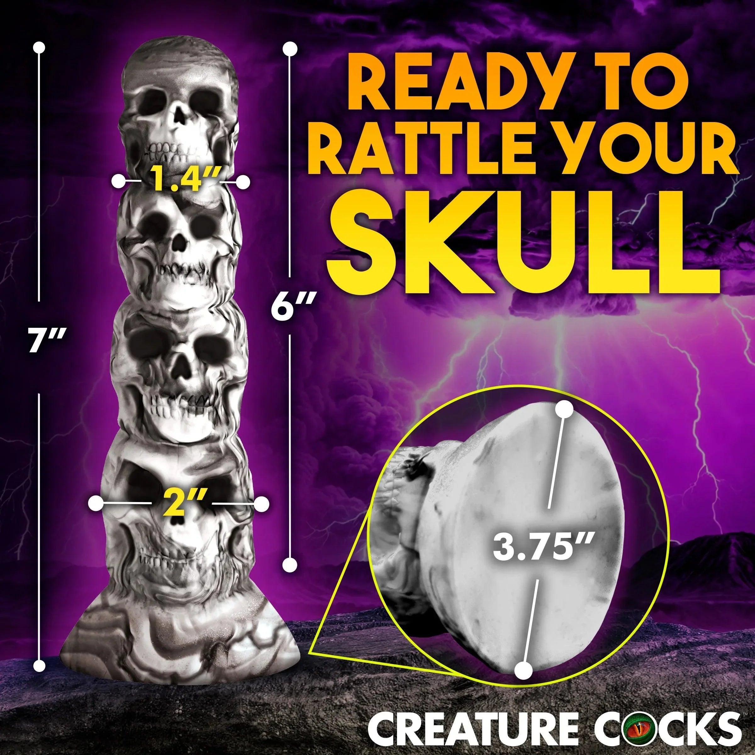 Creature Cocks Tower of Doom Silicone Dildo - Buy At Luxury Toy X - Free 3-Day Shipping
