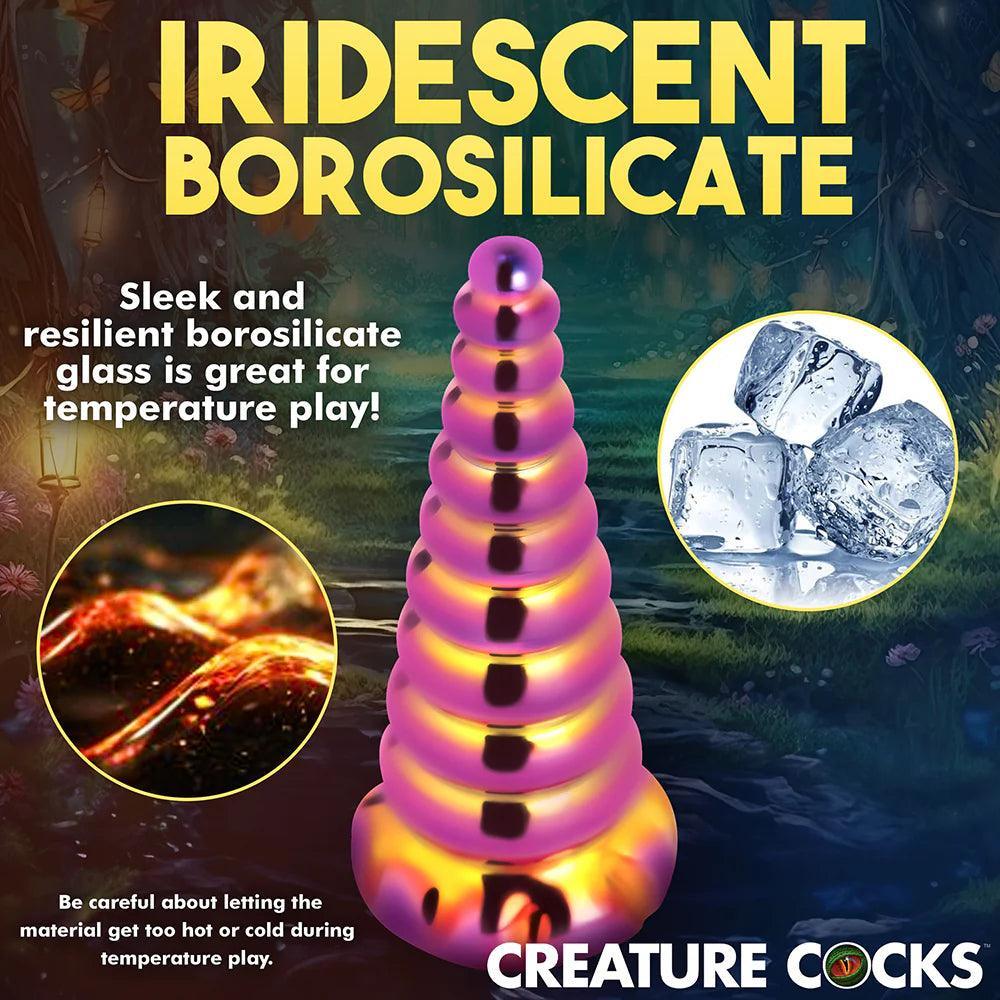 Creature Cocks Twilight Rainbow Glass Dildo - Buy At Luxury Toy X - Free 3-Day Shipping