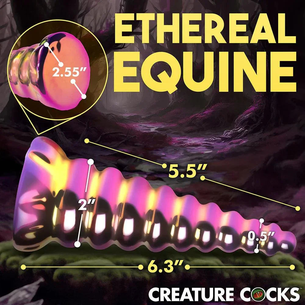 Creature Cocks Twilight Rainbow Glass Dildo - Buy At Luxury Toy X - Free 3-Day Shipping