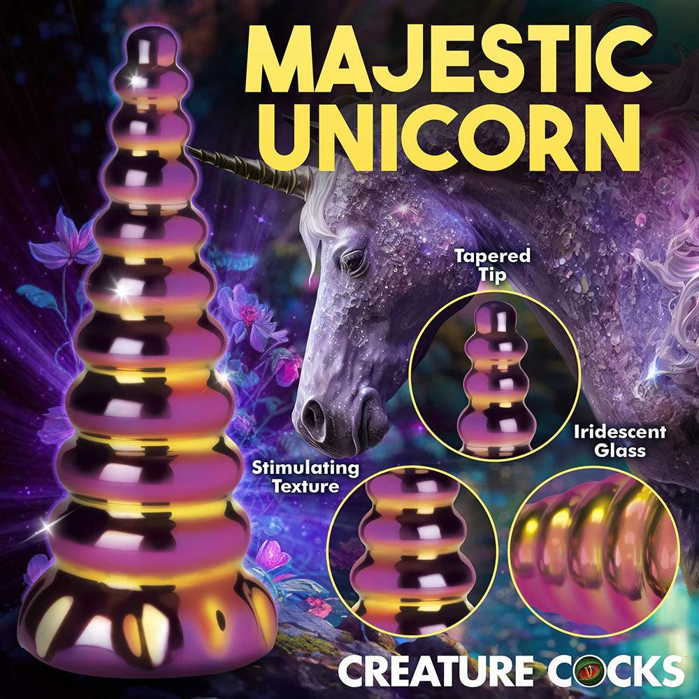 Creature Cocks Twilight Rainbow Glass Dildo - Buy At Luxury Toy X - Free 3-Day Shipping