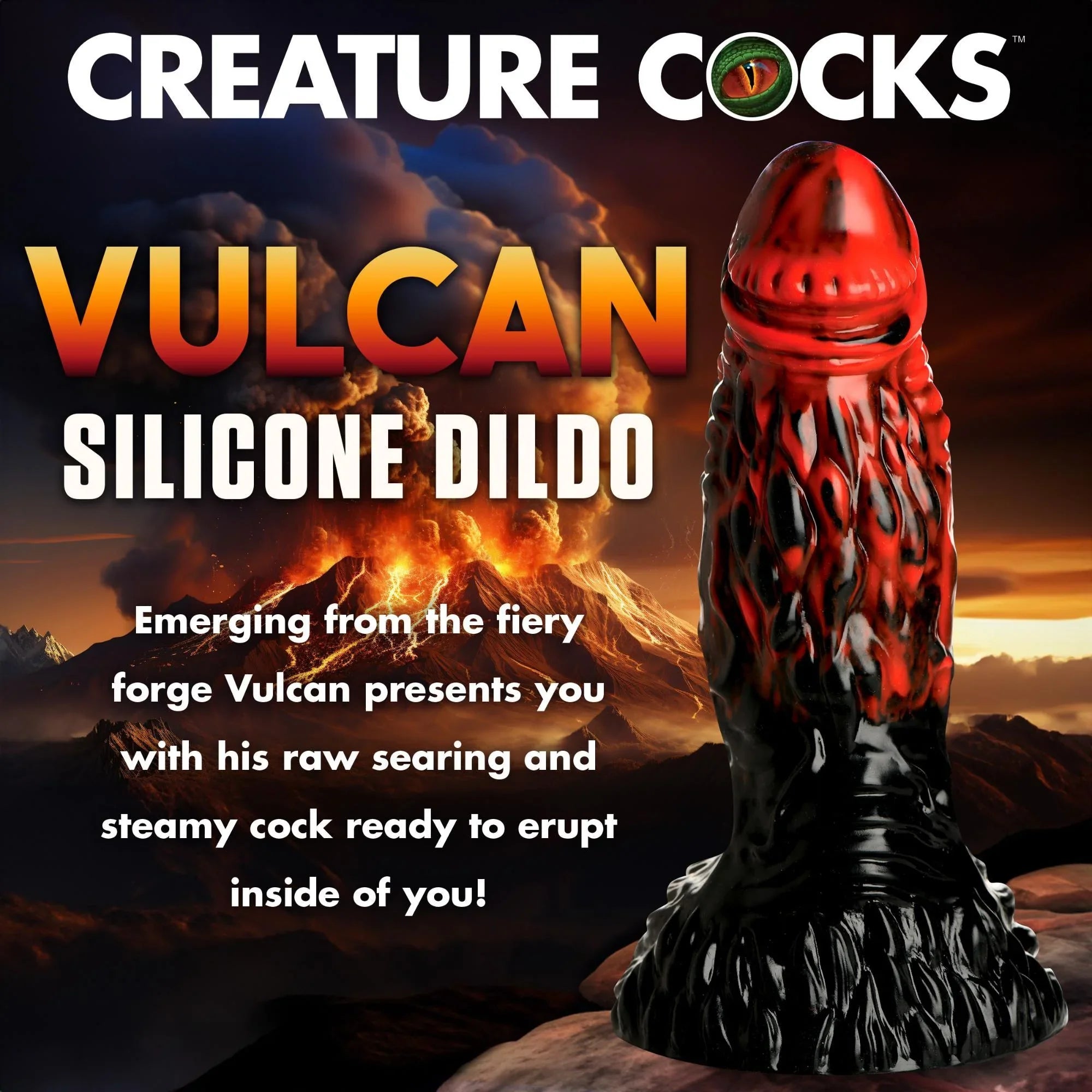 Creature Cocks Vulcan Silicone Dildo - Buy At Luxury Toy X - Free 3-Day Shipping