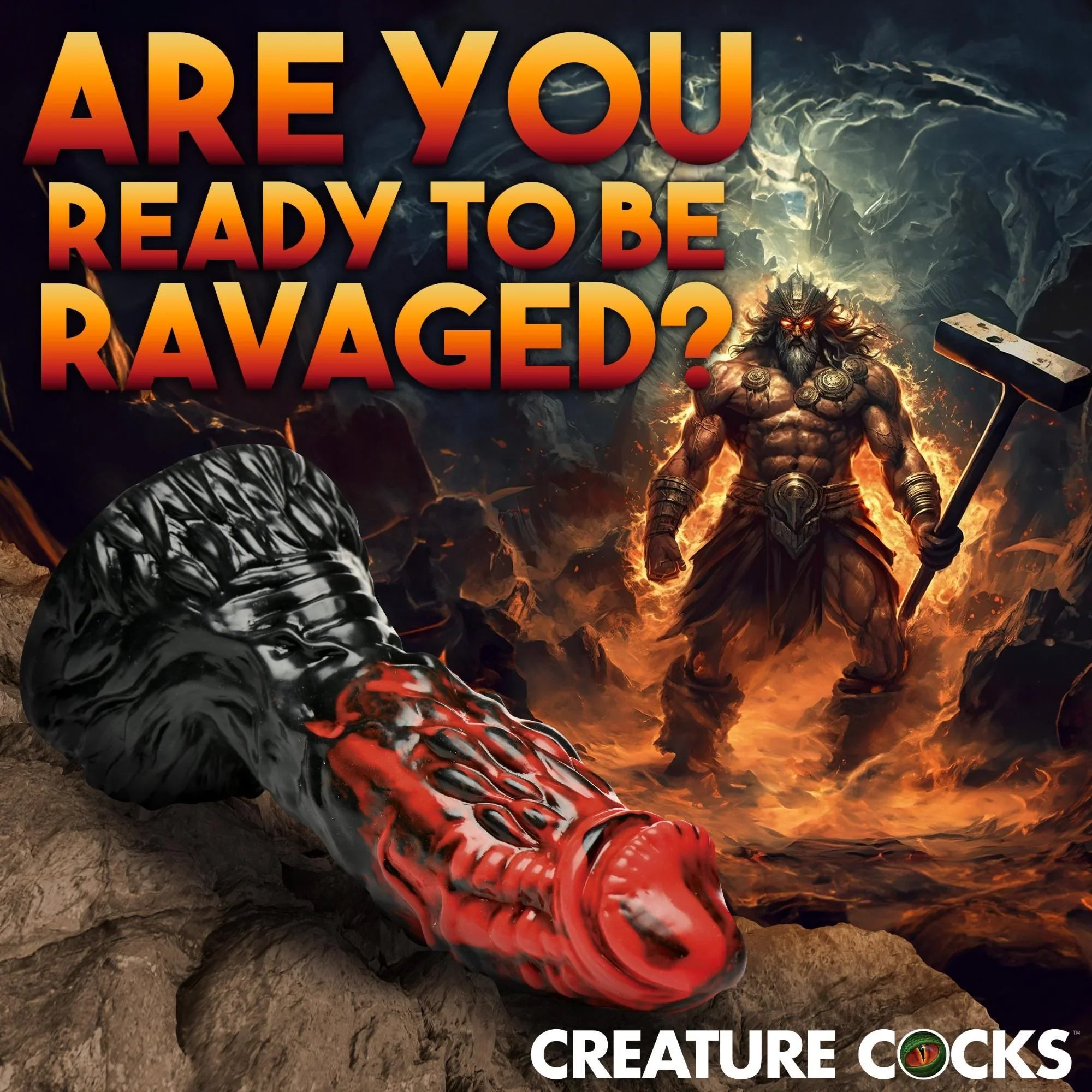 Creature Cocks Vulcan Silicone Dildo - Buy At Luxury Toy X - Free 3-Day Shipping