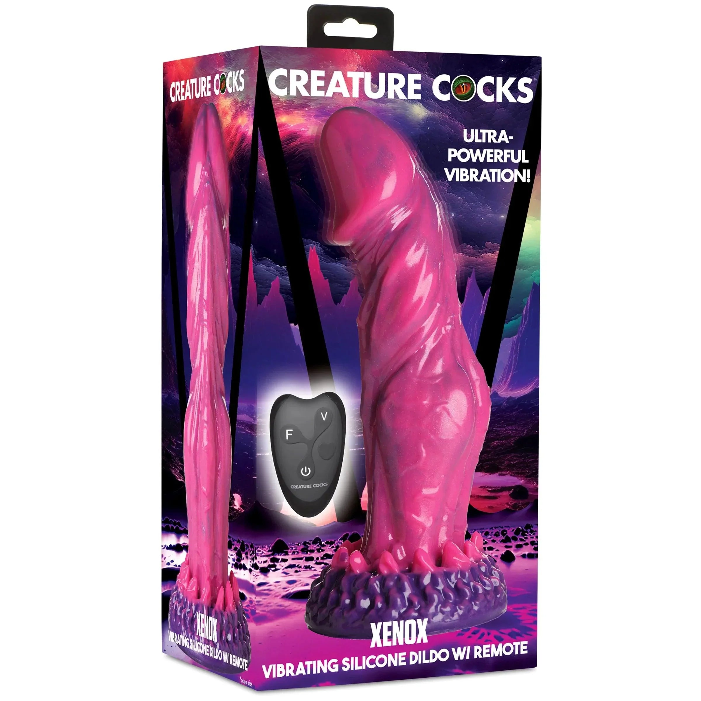 Creature Cocks Xenox Vibrating Dildo with Remote - Buy At Luxury Toy X - Free 3-Day Shipping