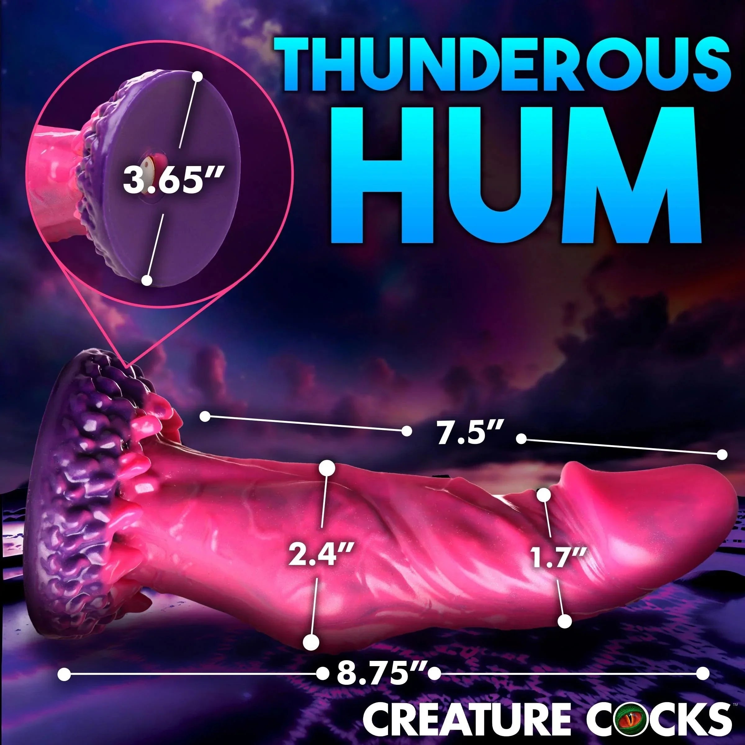 Creature Cocks Xenox Vibrating Dildo with Remote - Buy At Luxury Toy X - Free 3-Day Shipping