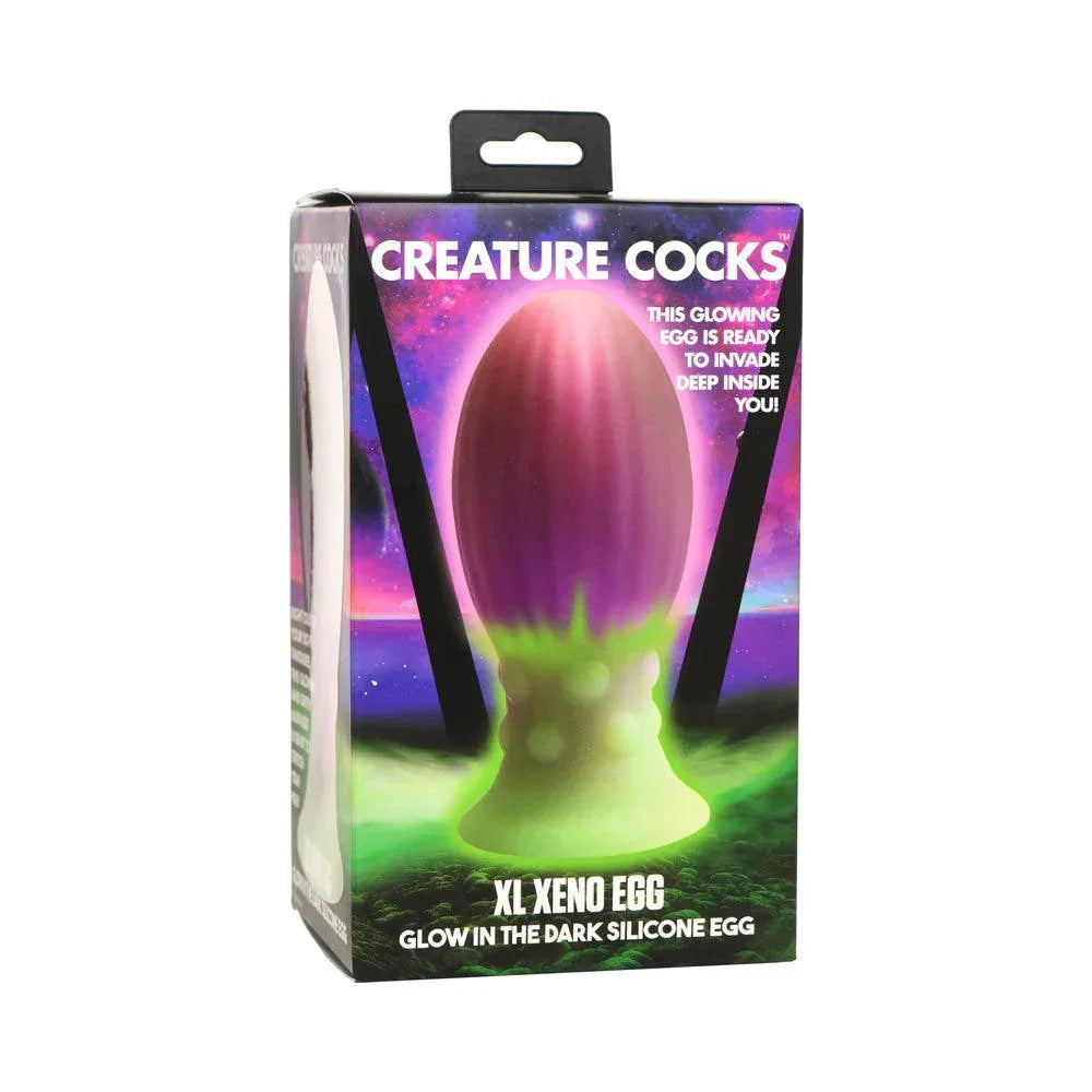 Creature Cocks XL Xeno Egg Glow-in-the-Dark Silicone Egg - Buy At Luxury Toy X - Free 3-Day Shipping