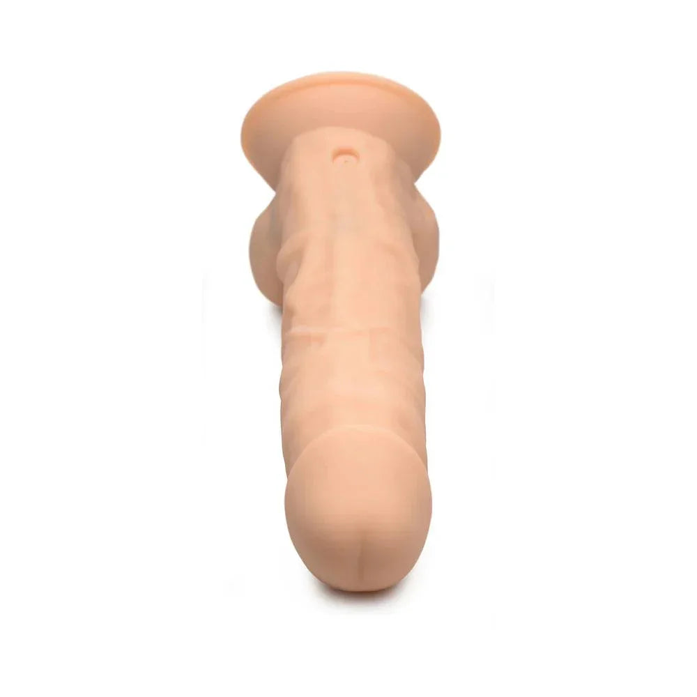 Curve Toys FLESHSTIXXX Rechargeable 8 in. Posable Vibrating Dildo with Balls & Suction Cup - Buy At Luxury Toy X - Free 3-Day Shipping